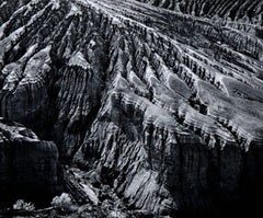 "Yeow! Point, Death Valley" - Abstracted Black & White Landscape Photograph
