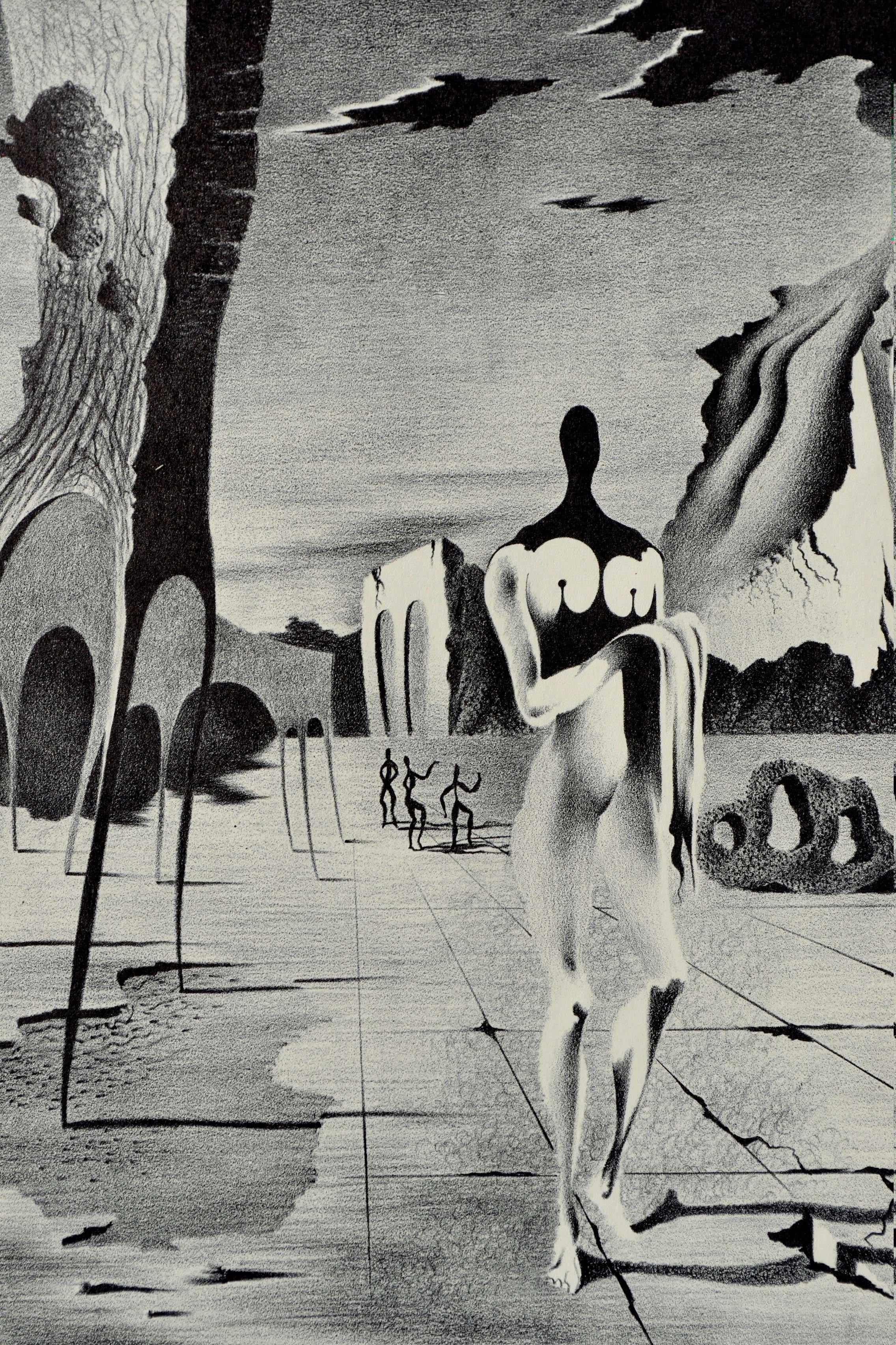 Surreal Figurative Futurescape - Print by Raymond Edwin Brose