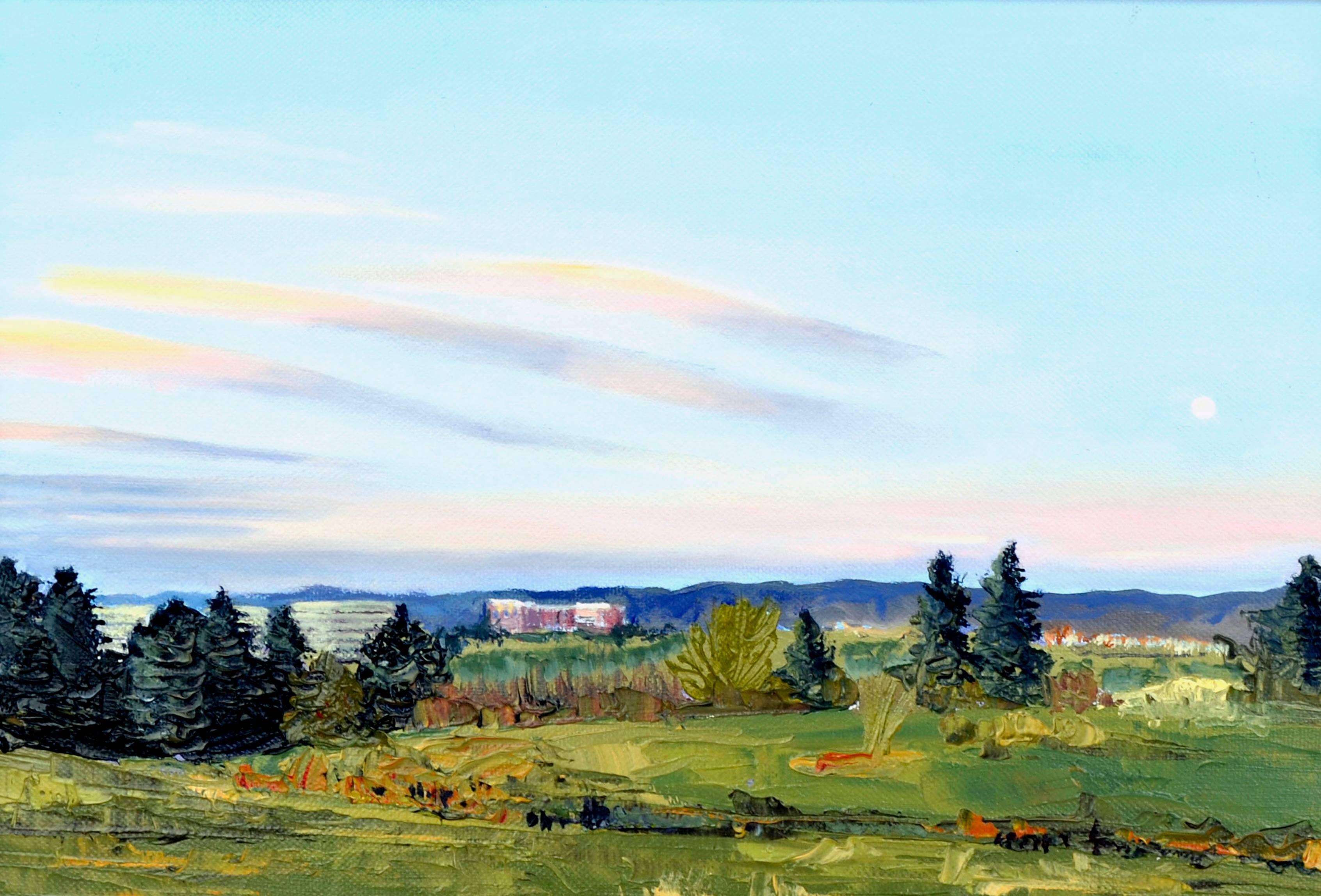 Landschaft von Littleton, Colorado  – Painting von Betsy Duzan