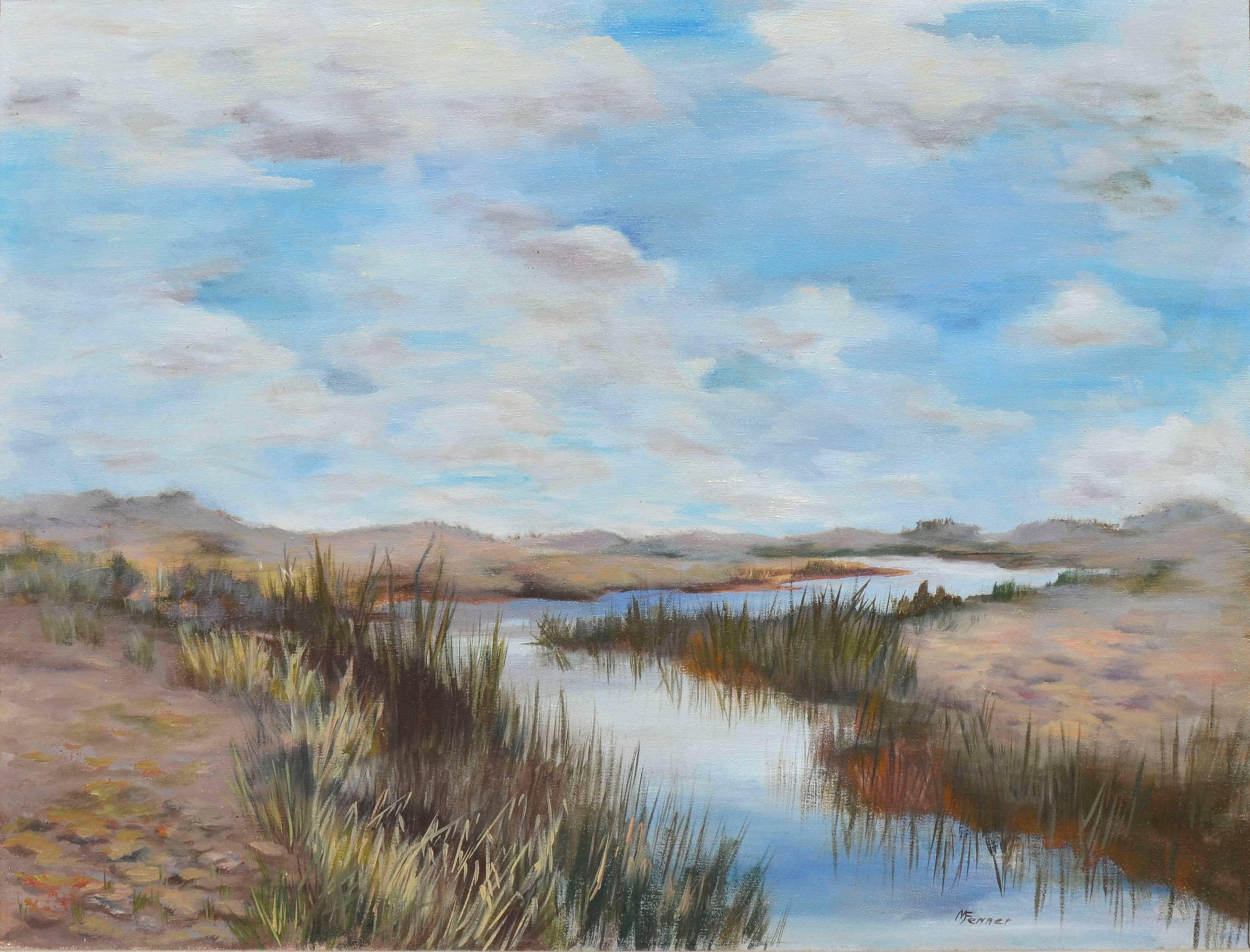 Paysage de la côte est, Californie  - Painting de  Mildred Vejtasa Fenner 