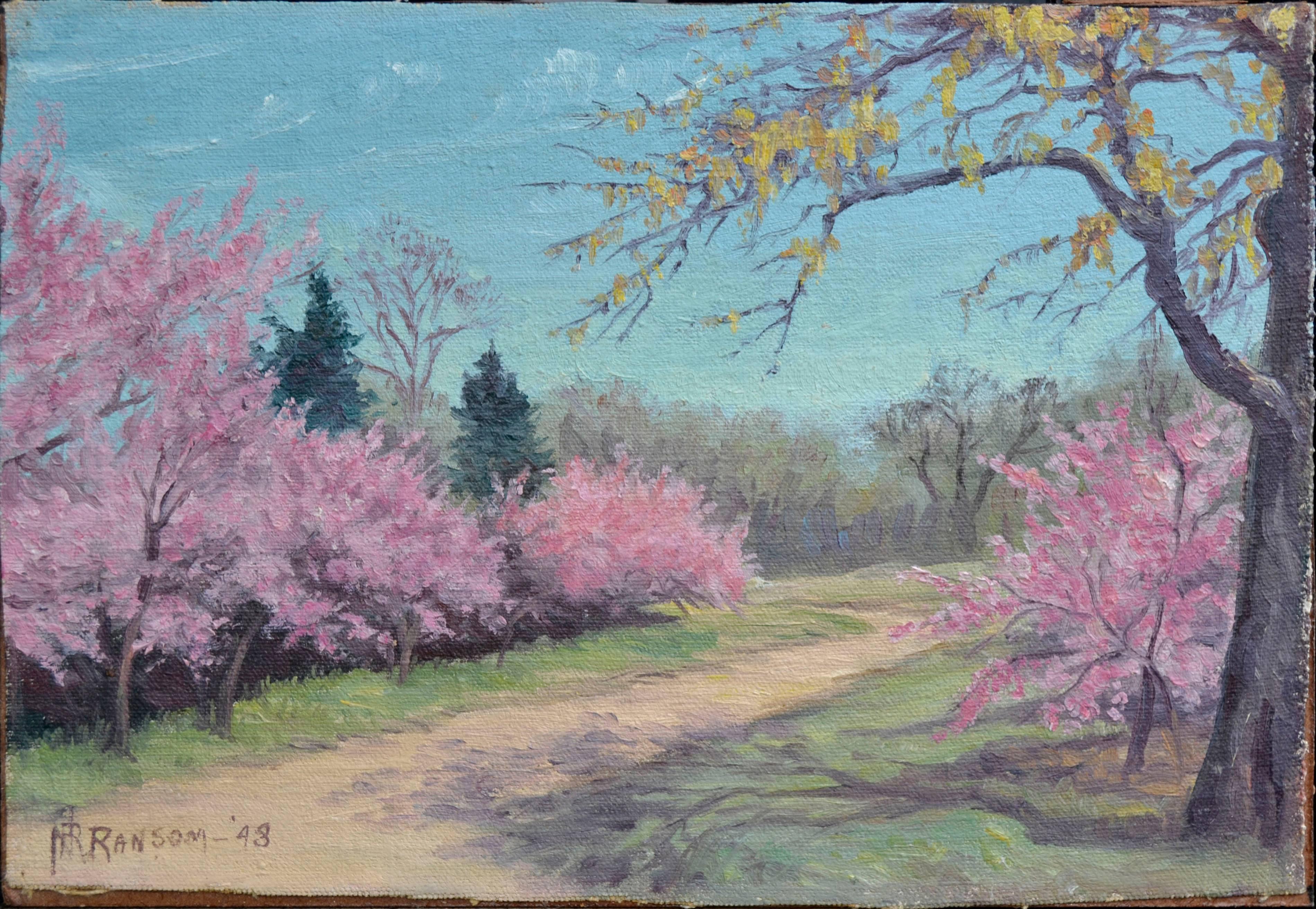 Cherry Blossoms - Painting by Nannie Ruth Ransom