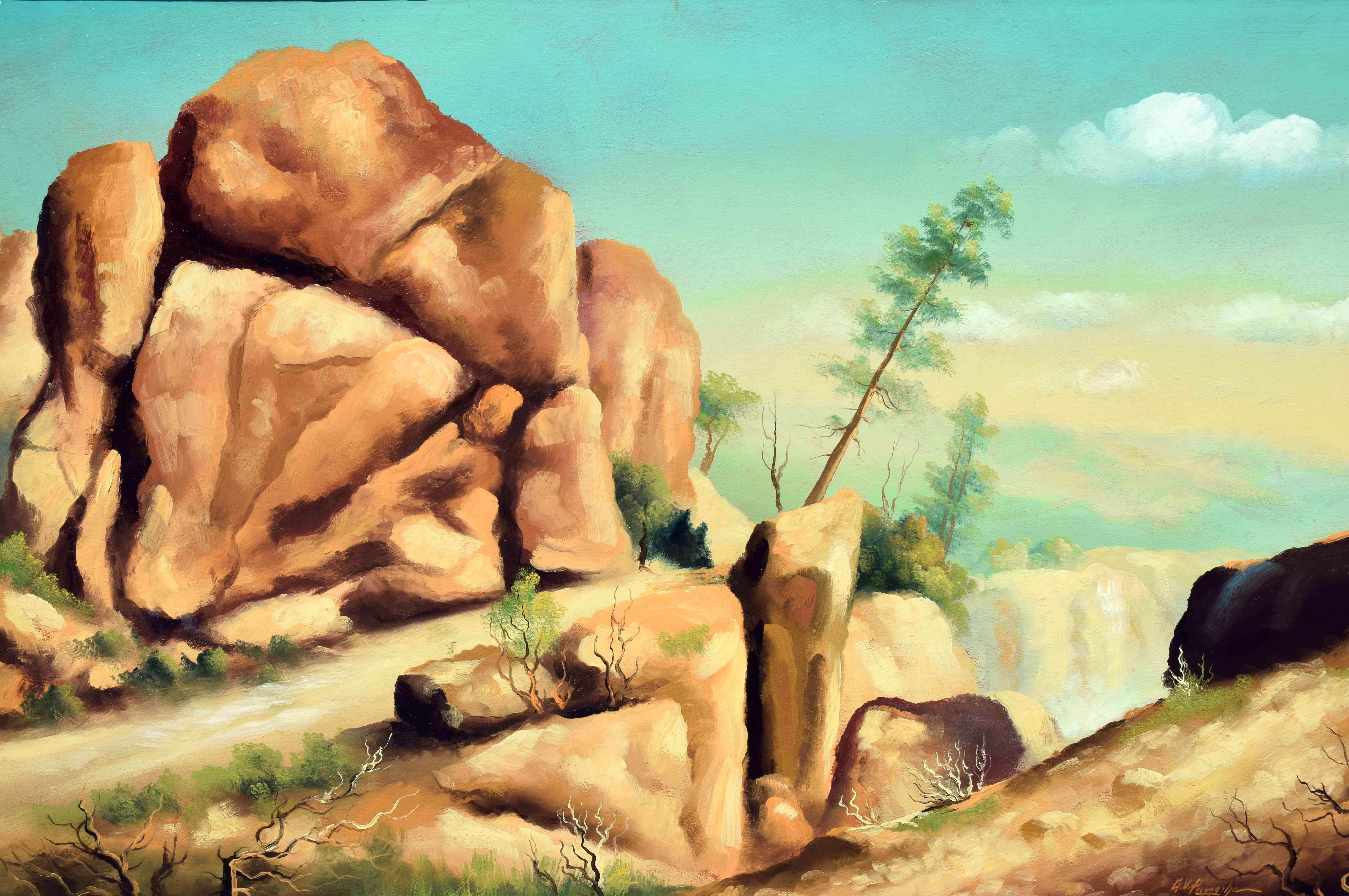 Colorado Sunrise by Gordon Provonsha - American Impressionist Painting by Gordon Victor Provonsha