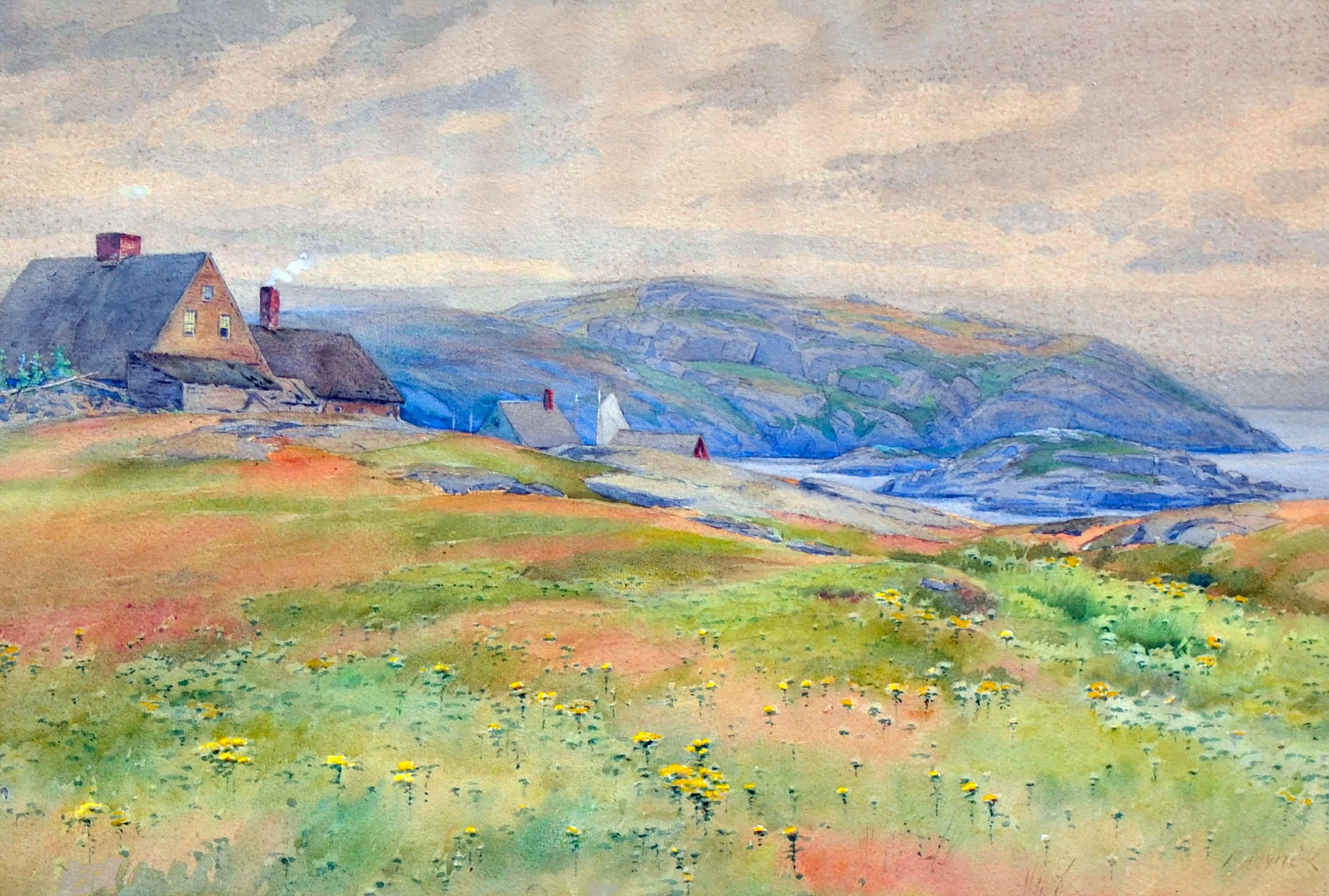 Home on the Coast - Painting by Frank Myrick