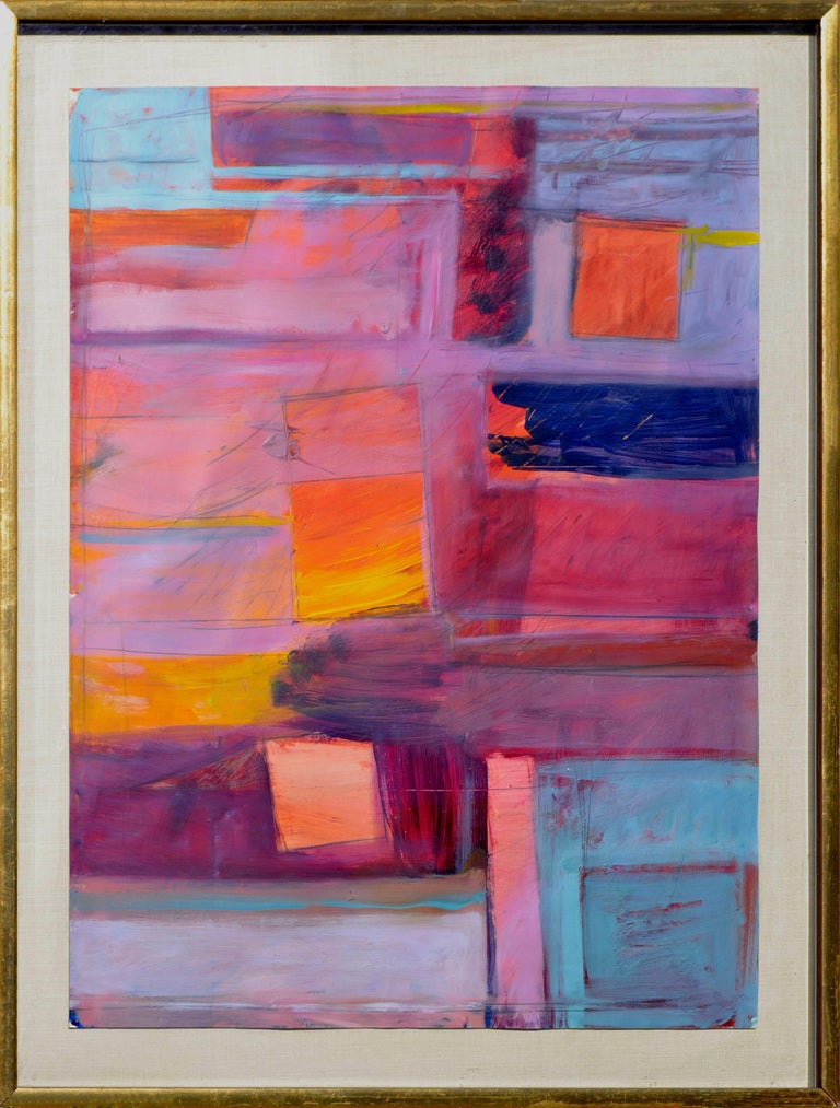 Two Sunset Geometric San Francisco Bay Area Abstracts - A pair  For Sale 1