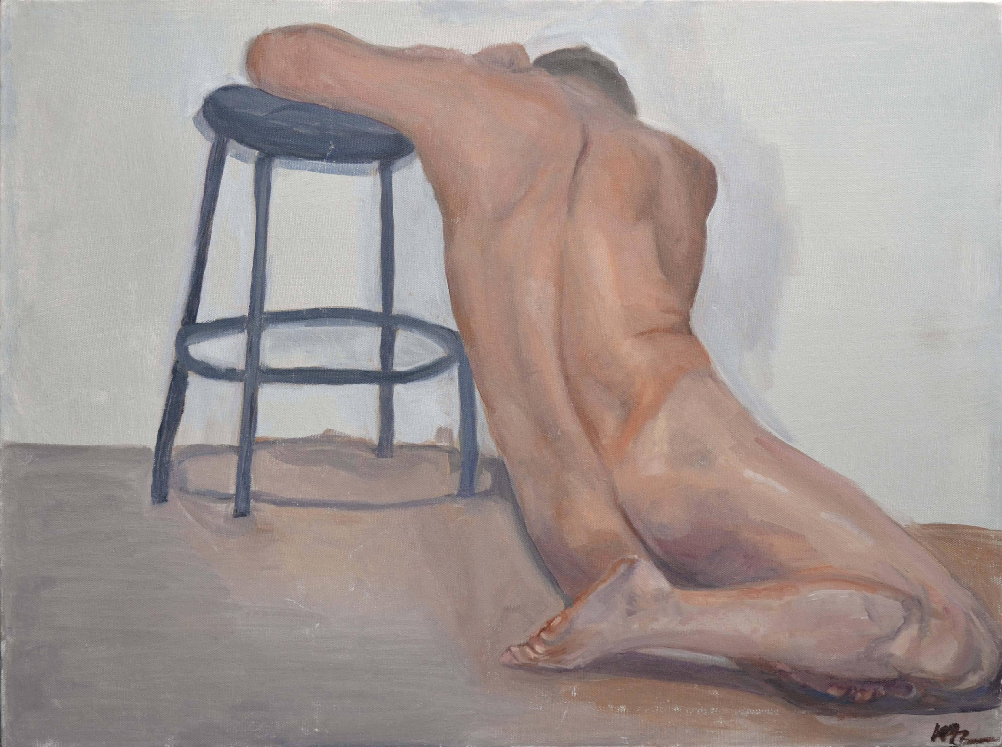 M. Z. Murphy Figurative Painting - Nude Male