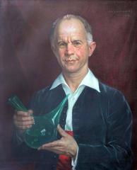 Mid Century Portrait of Wine Enologist Claude Wolf