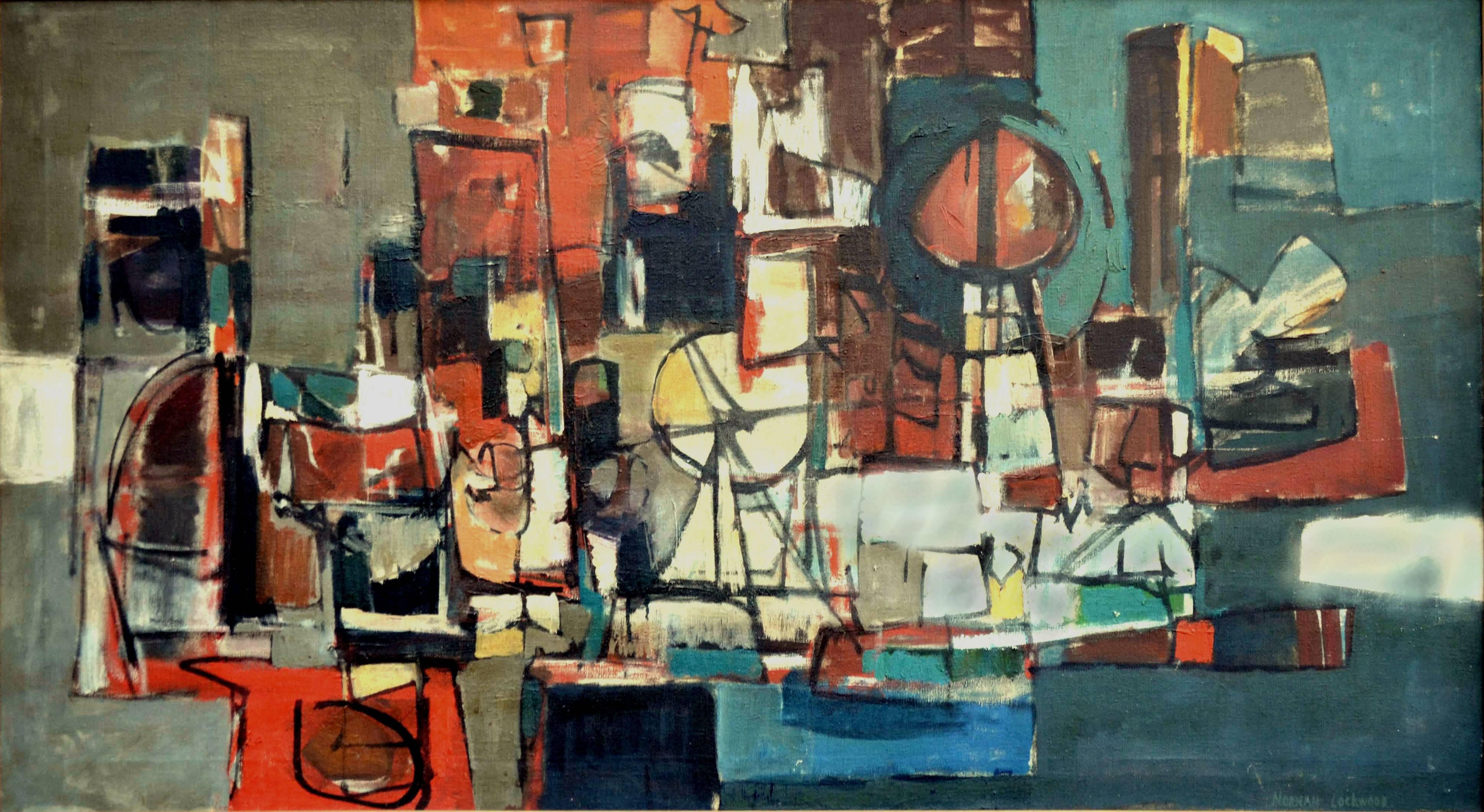 San Francisco Skyline 1959 - Painting by Norman Lockwood