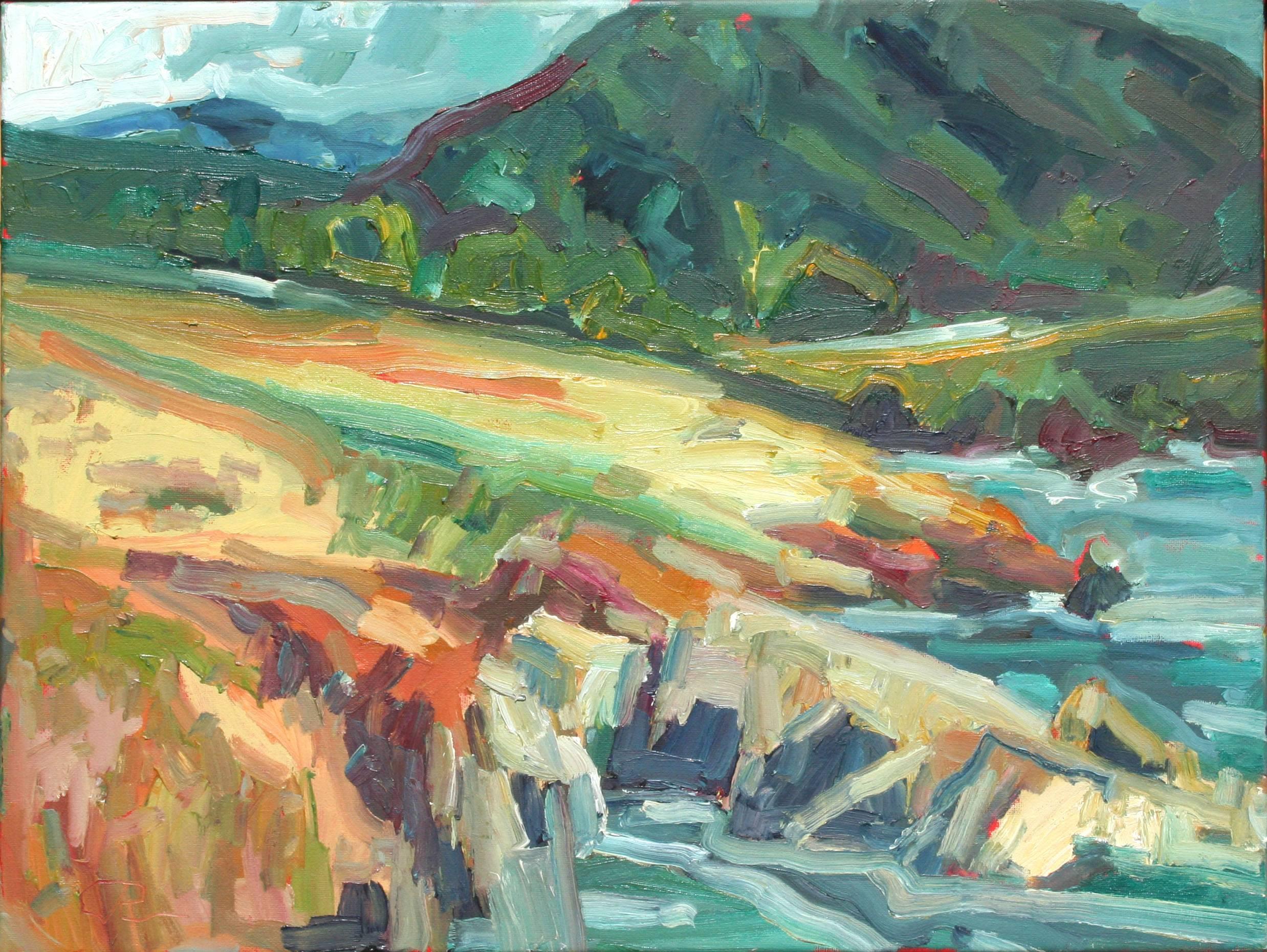 Road to Big Sur by Robert Crawford - Painting by John Crawford