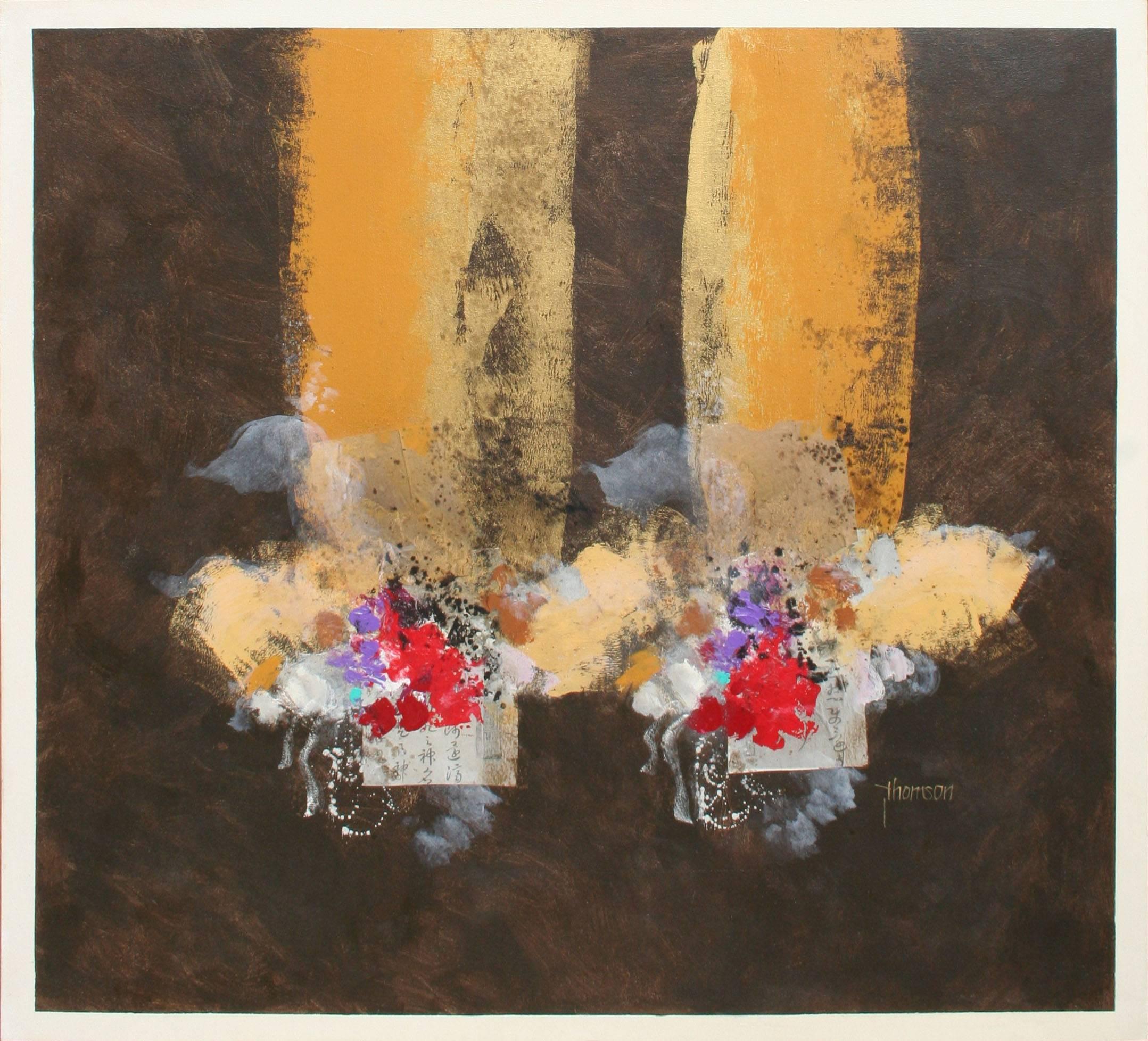 John O. Thomson Abstract Painting - Brown Pudden