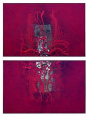 Red on Red Diptych by John O. Thomson