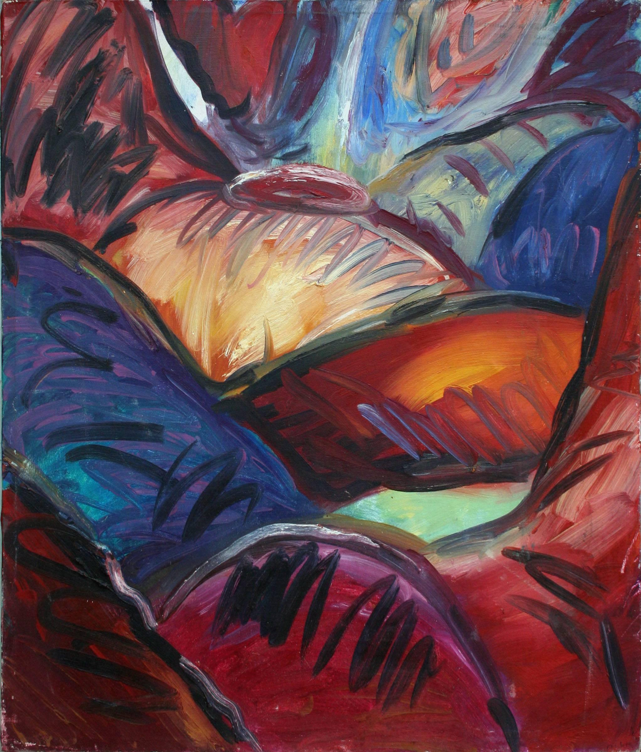 Abstract Painting di Dinkel - Paesaggio astratto -- Archi colorati