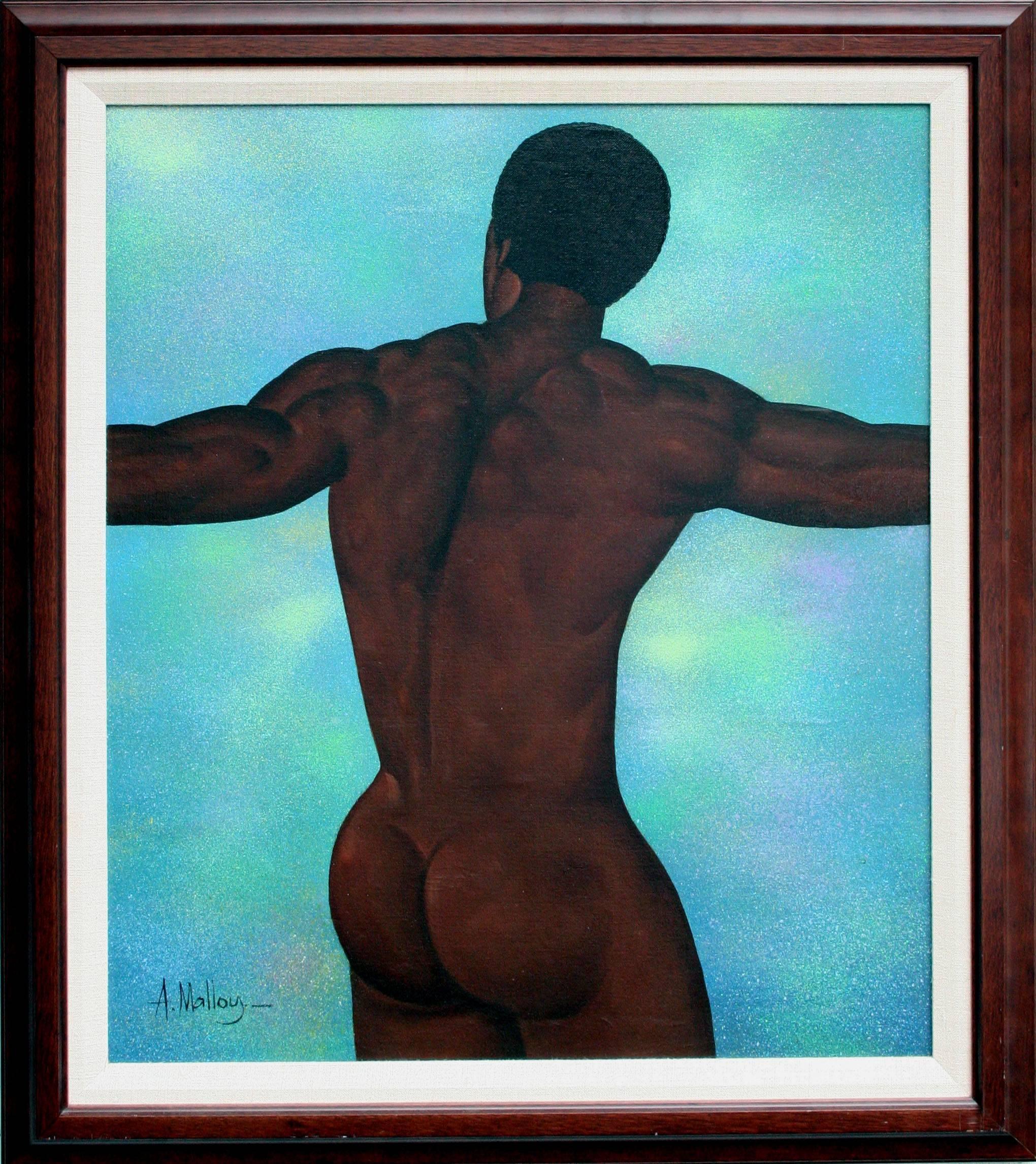 A. Malloy Nude Painting - Male Nude Figurative