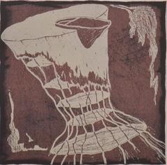 Abstrakter Rock mit Teekanne, Jelly Fish, Mid-Century