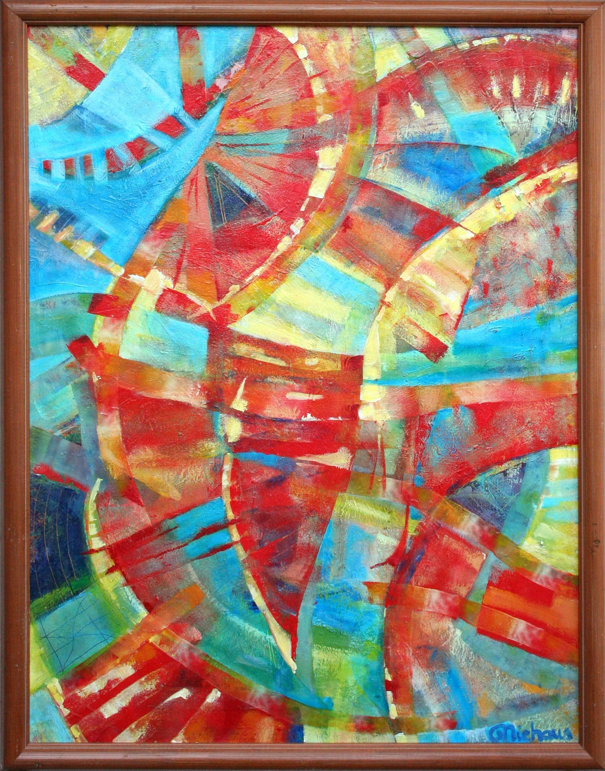 George Niehaus Abstract Painting - Carnival Primary Abstract