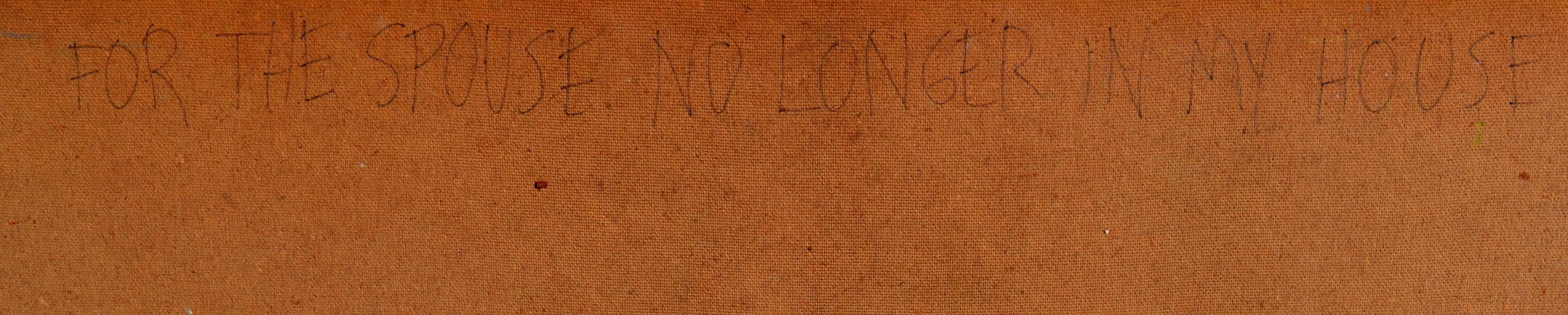 Audace dipinto espressionista astratto di Les (Leslie Luverne) Anderson (americano, 1928-2009). Olio su masonite. Intitolato 