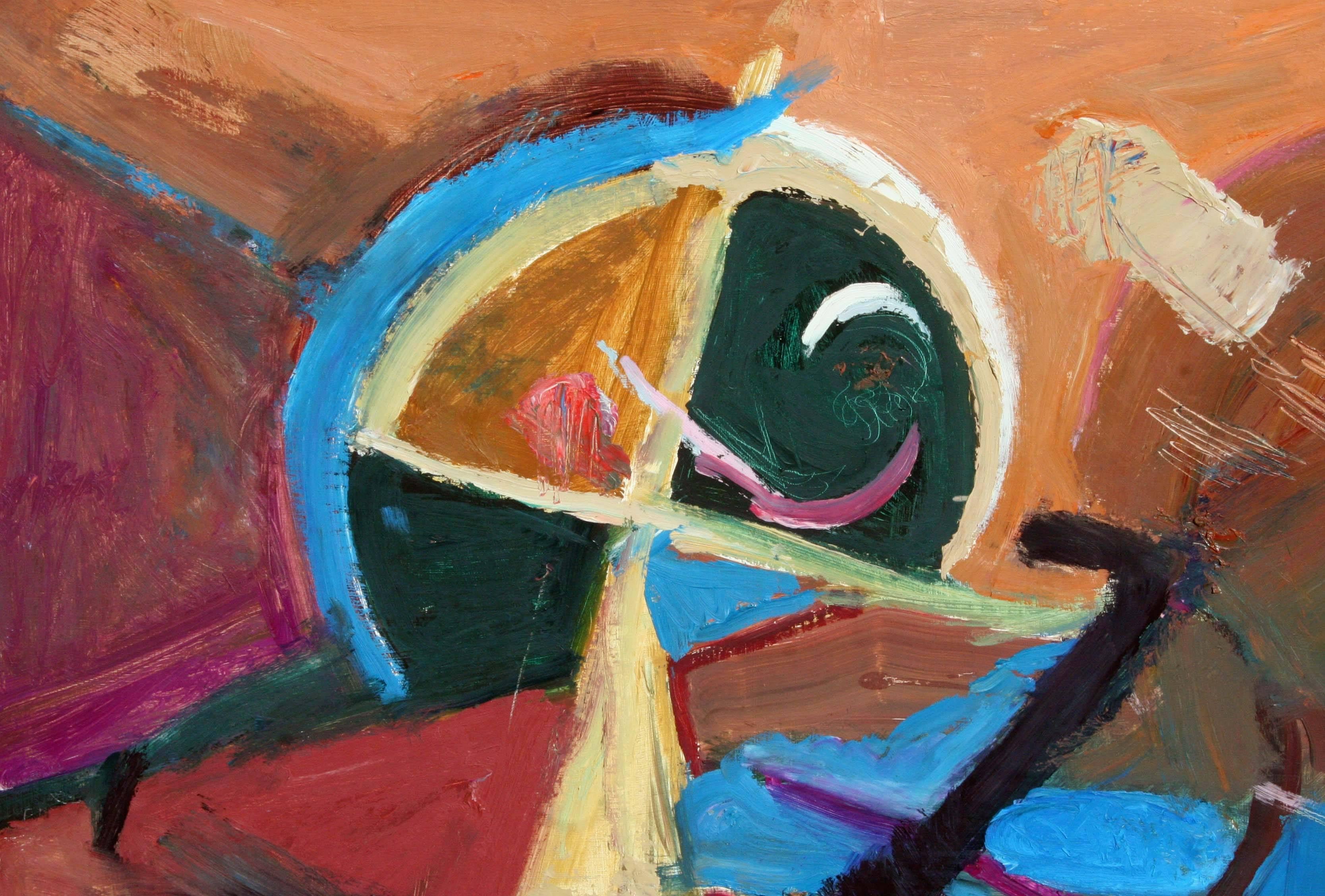 Horizontaler abstrakter expressionistischer Künstler #9  – Painting von Leslie Luverne Anderson