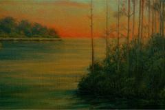 Paesaggio al tramonto in California - "Nella distanza