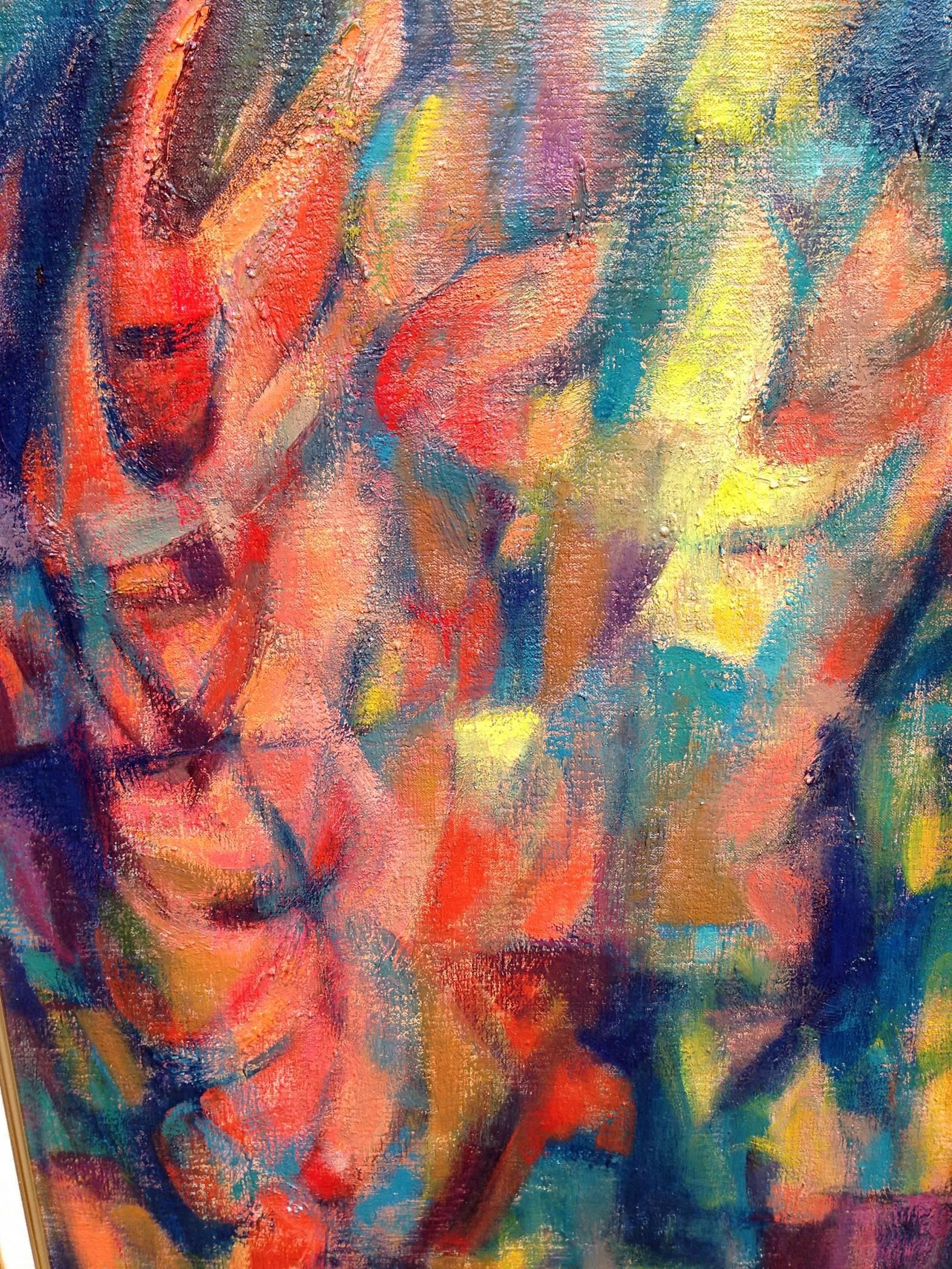 Langostina de mediados de siglo Figurativa abstracta de Harold Black Nueva York 1960 en venta 2
