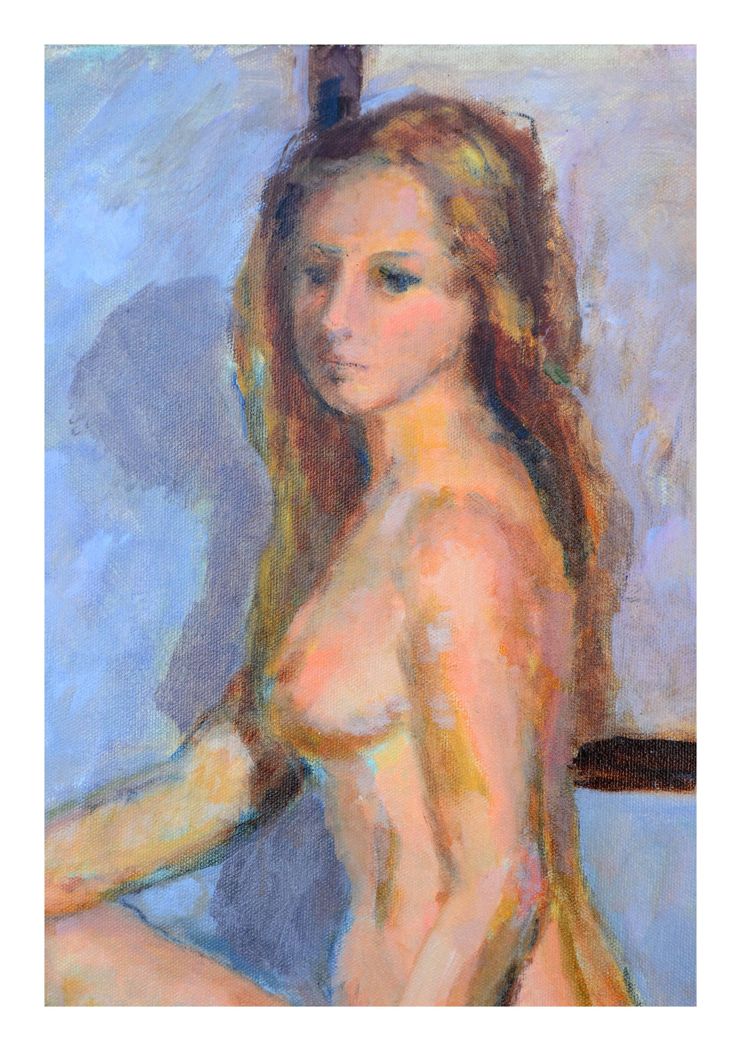 Nude Study - American Impressionist Painting by Patricia Gillfillan