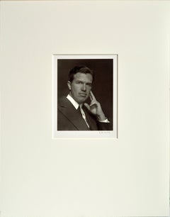 Vintage Portrait of a Man, Mid-Century Black & White Photograph by Edward Weston