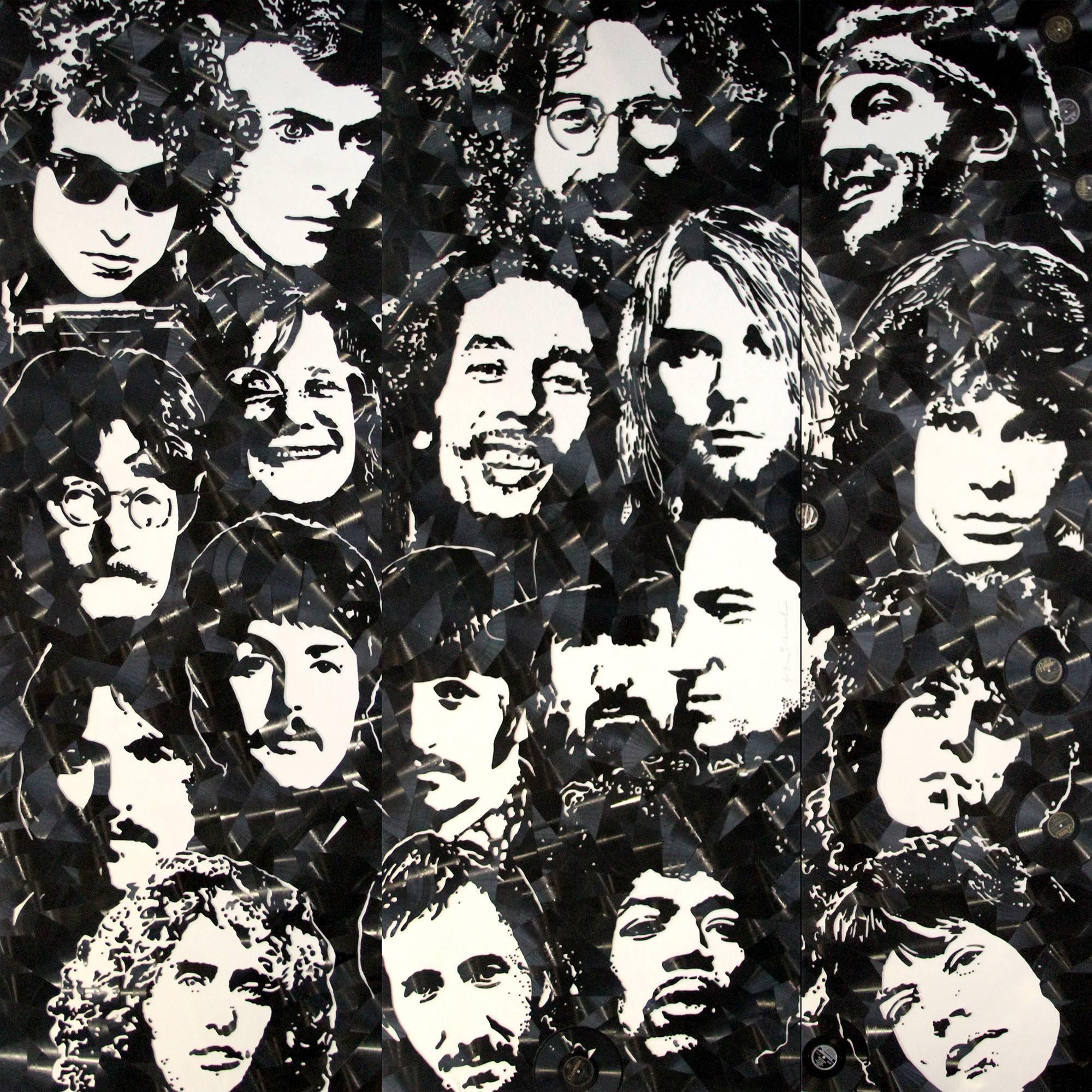 Rock Legends - Mixed Media Art by Mr. Brainwash