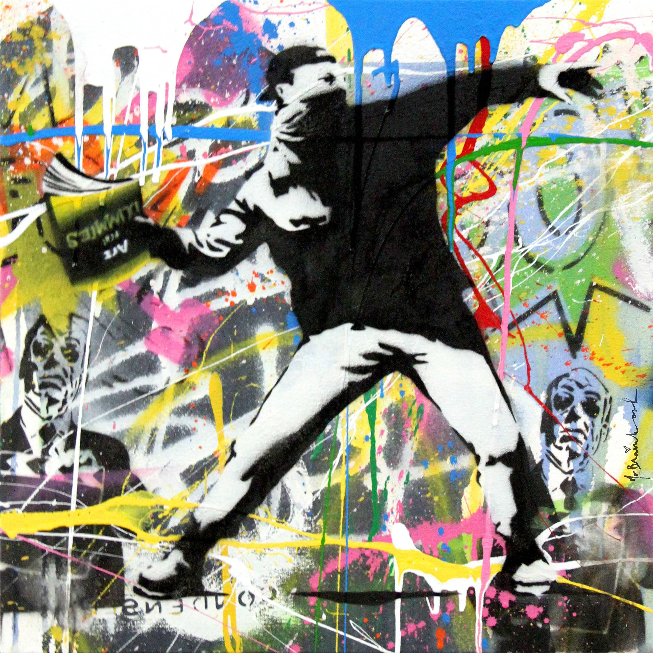 Banksy Thrower (19) by Mr. Brainwash