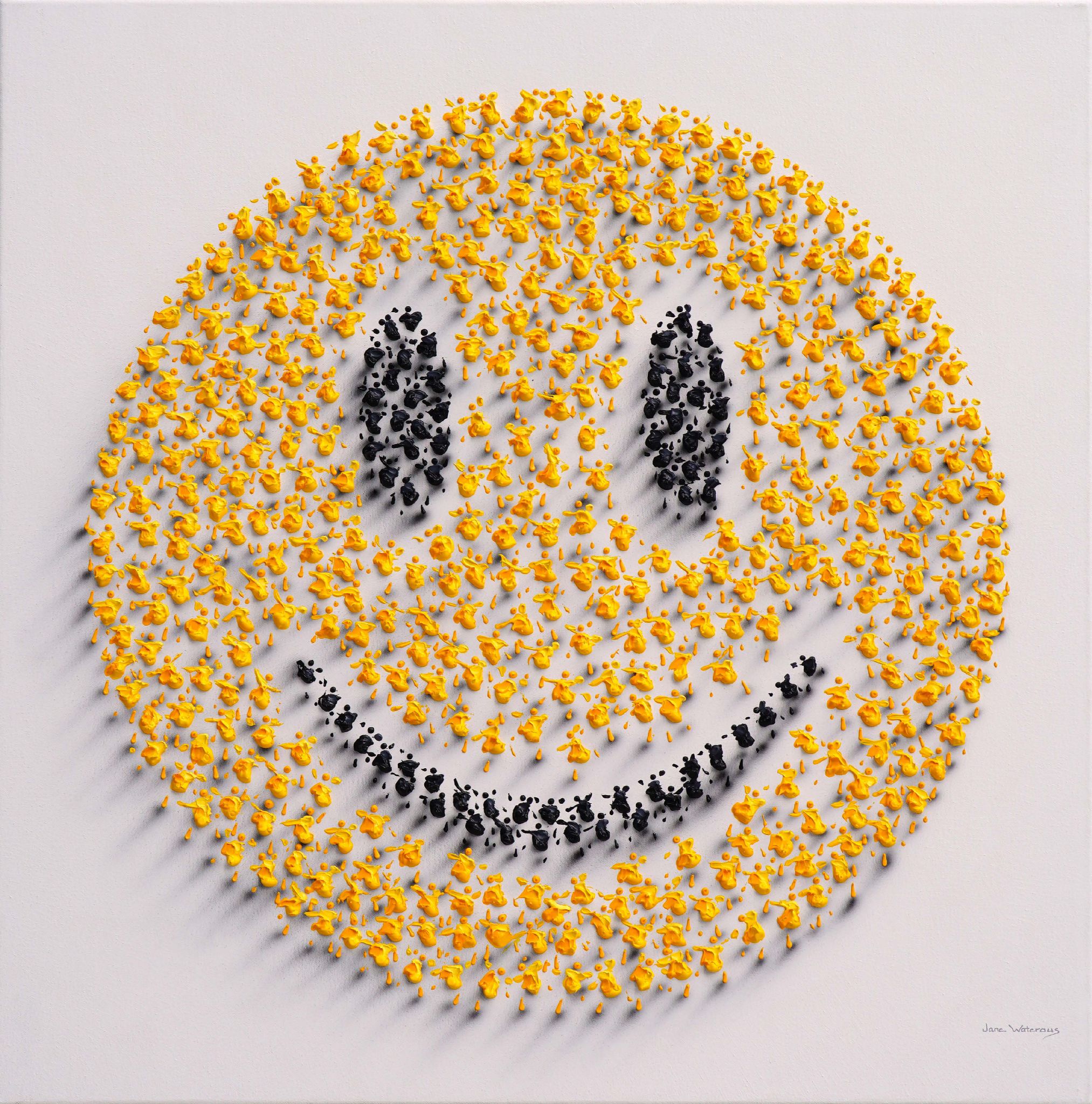 Abstract Painting de Jane Waterous - Cara feliz