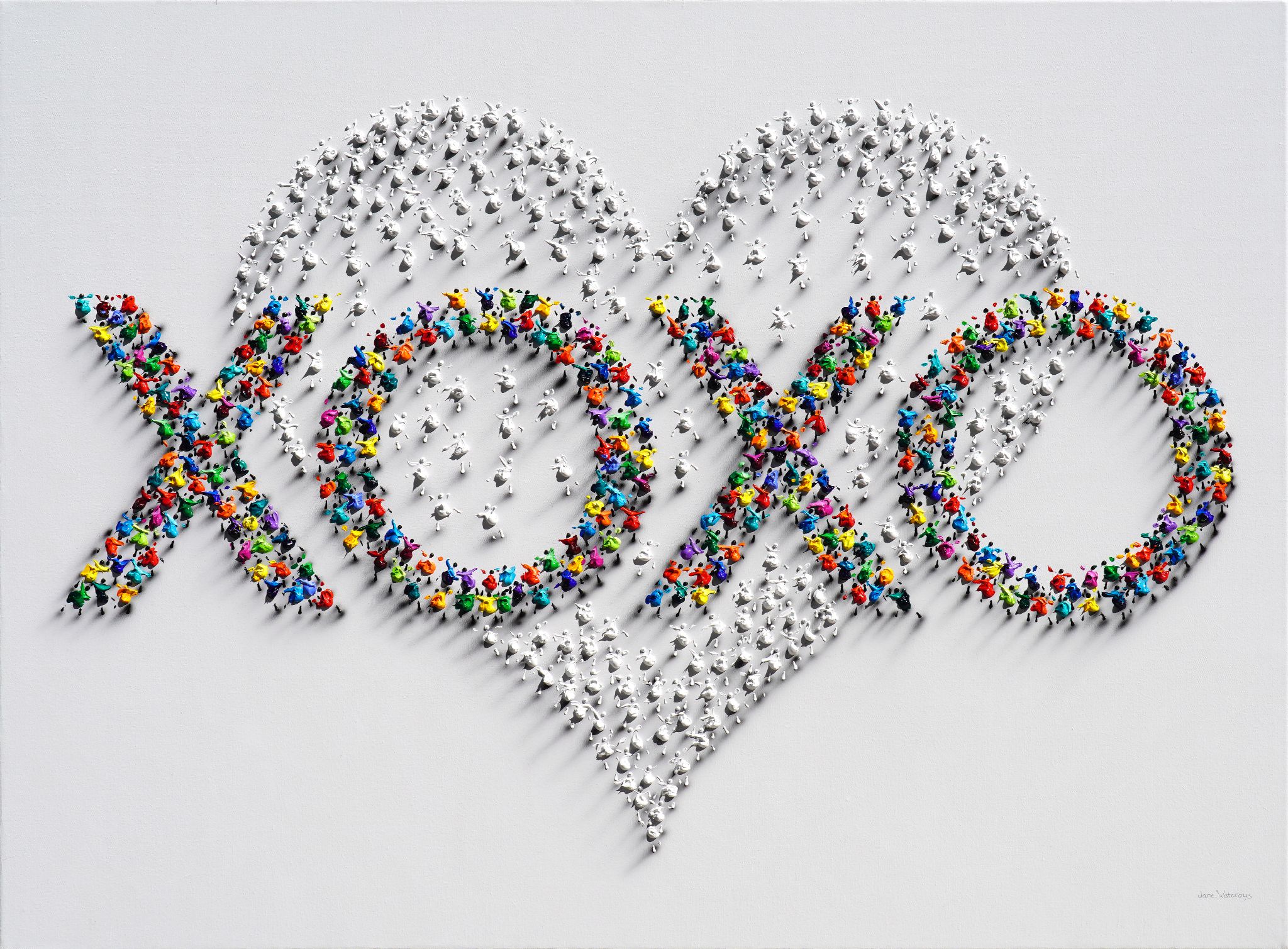 Jane Waterous Abstract Painting – XOXO