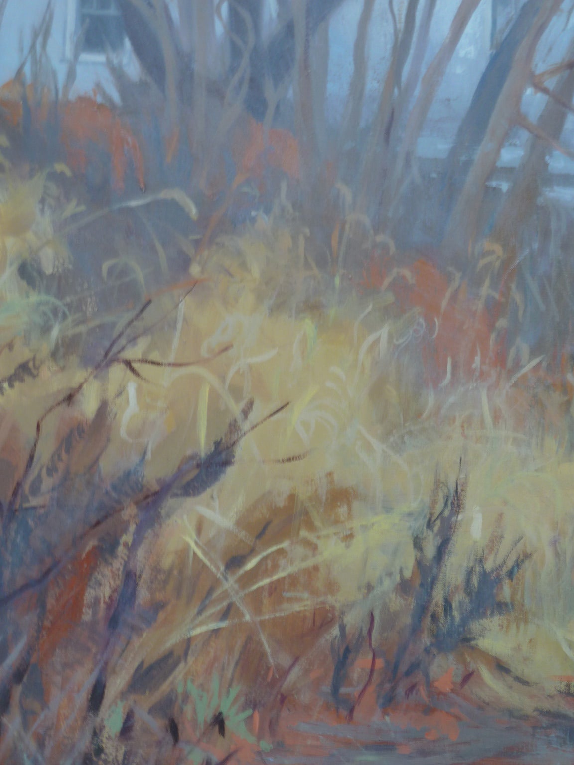 girl looking back painting