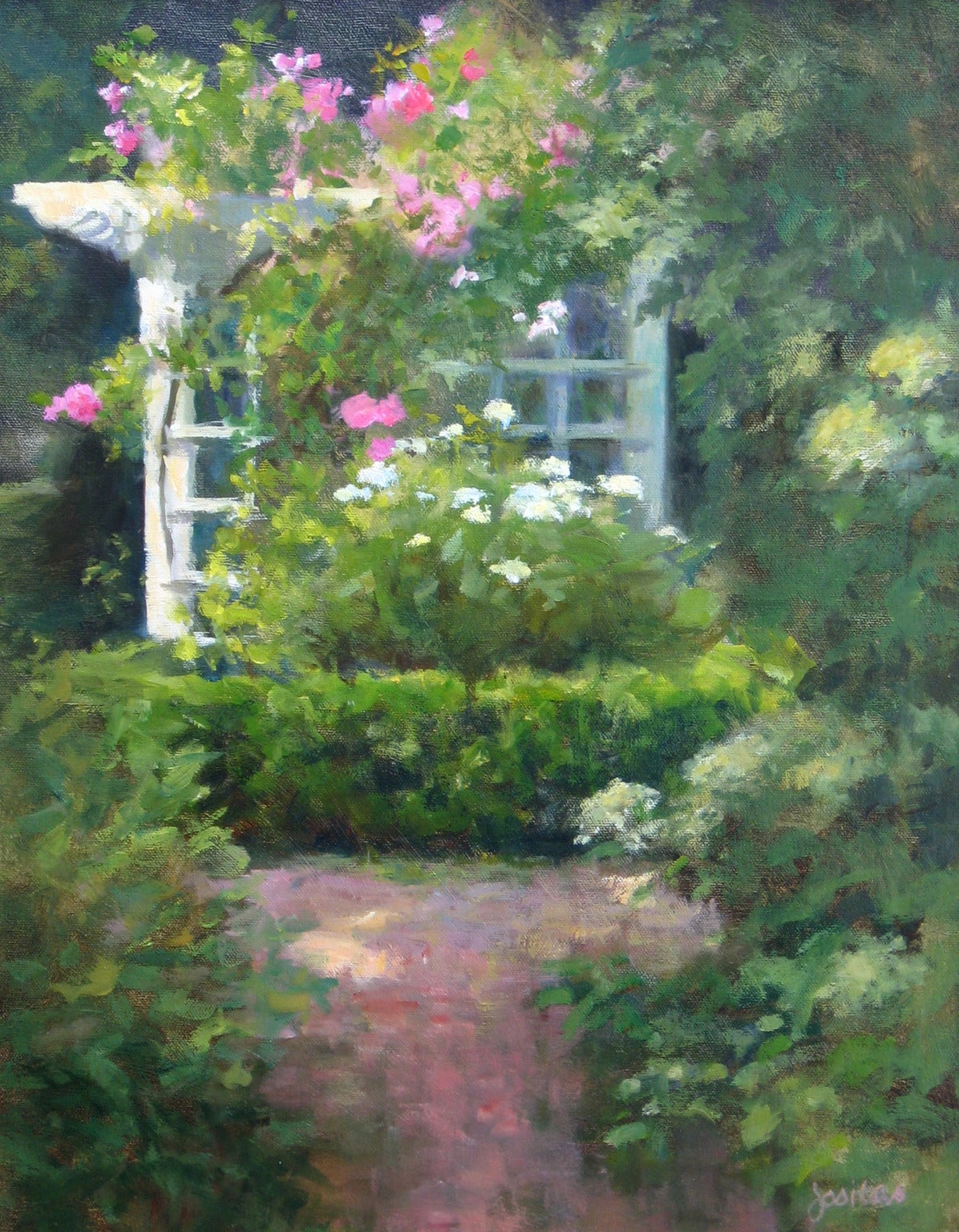 Susan Jositas - Rose Arbor, Painting For Sale at 1stdibs