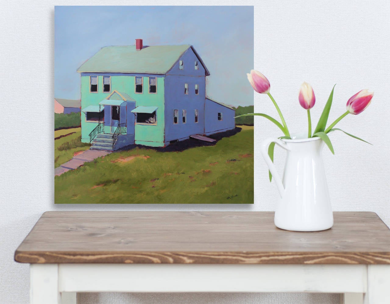 acrylic farmhouse painting