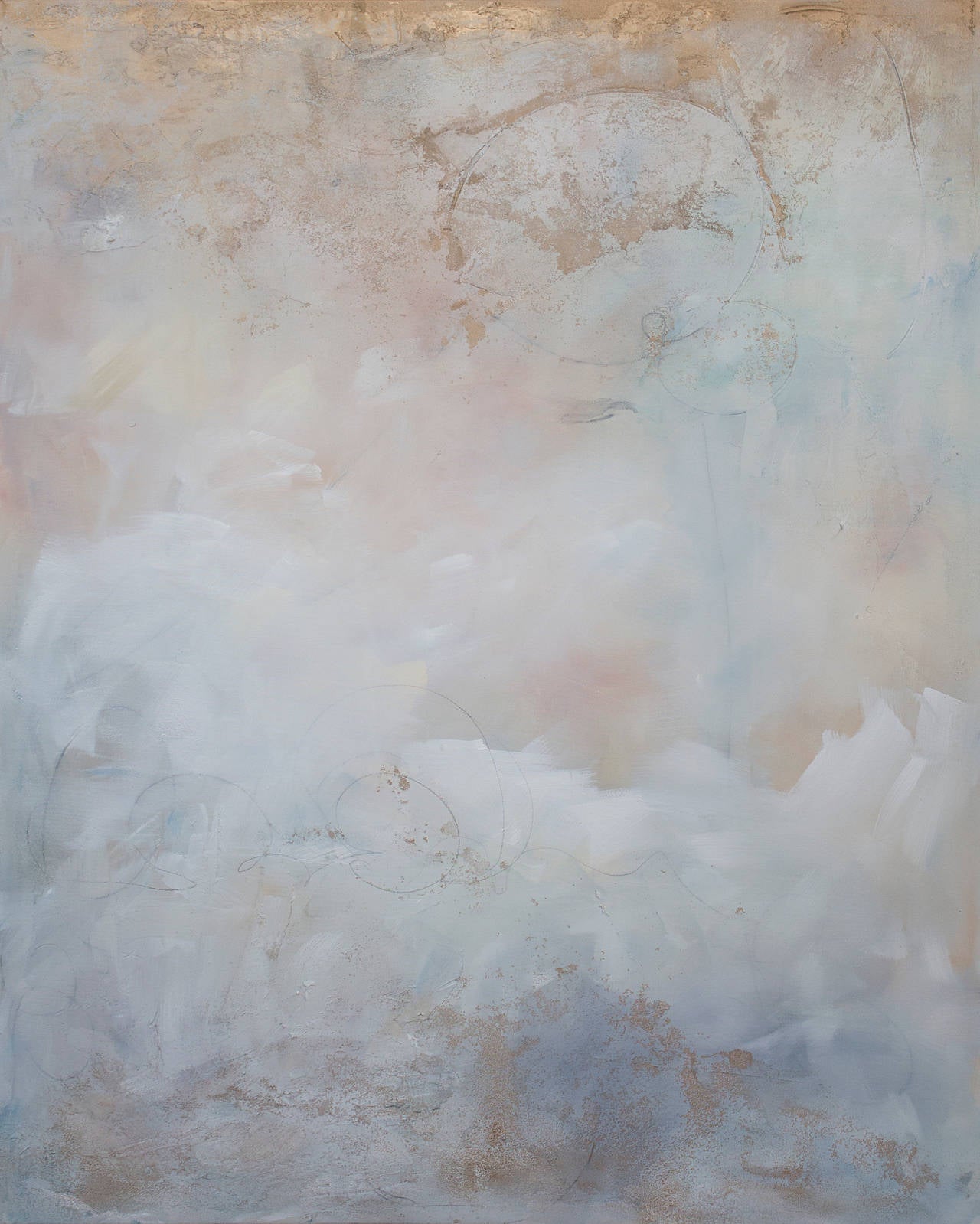 Julia Contacessi Abstract Painting - Blushing Breeze