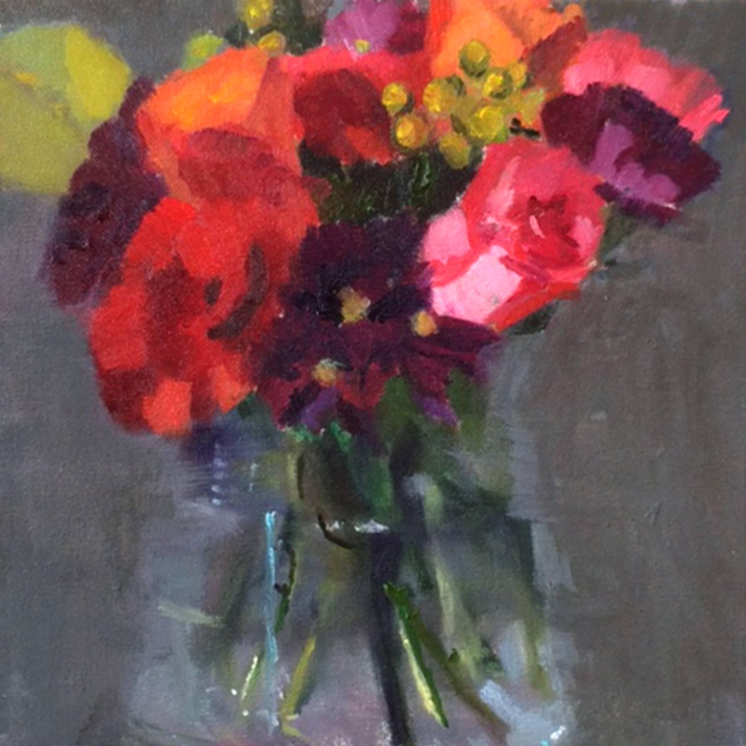 Christine Averill-Green Still-Life Painting - Spring Bouquet
