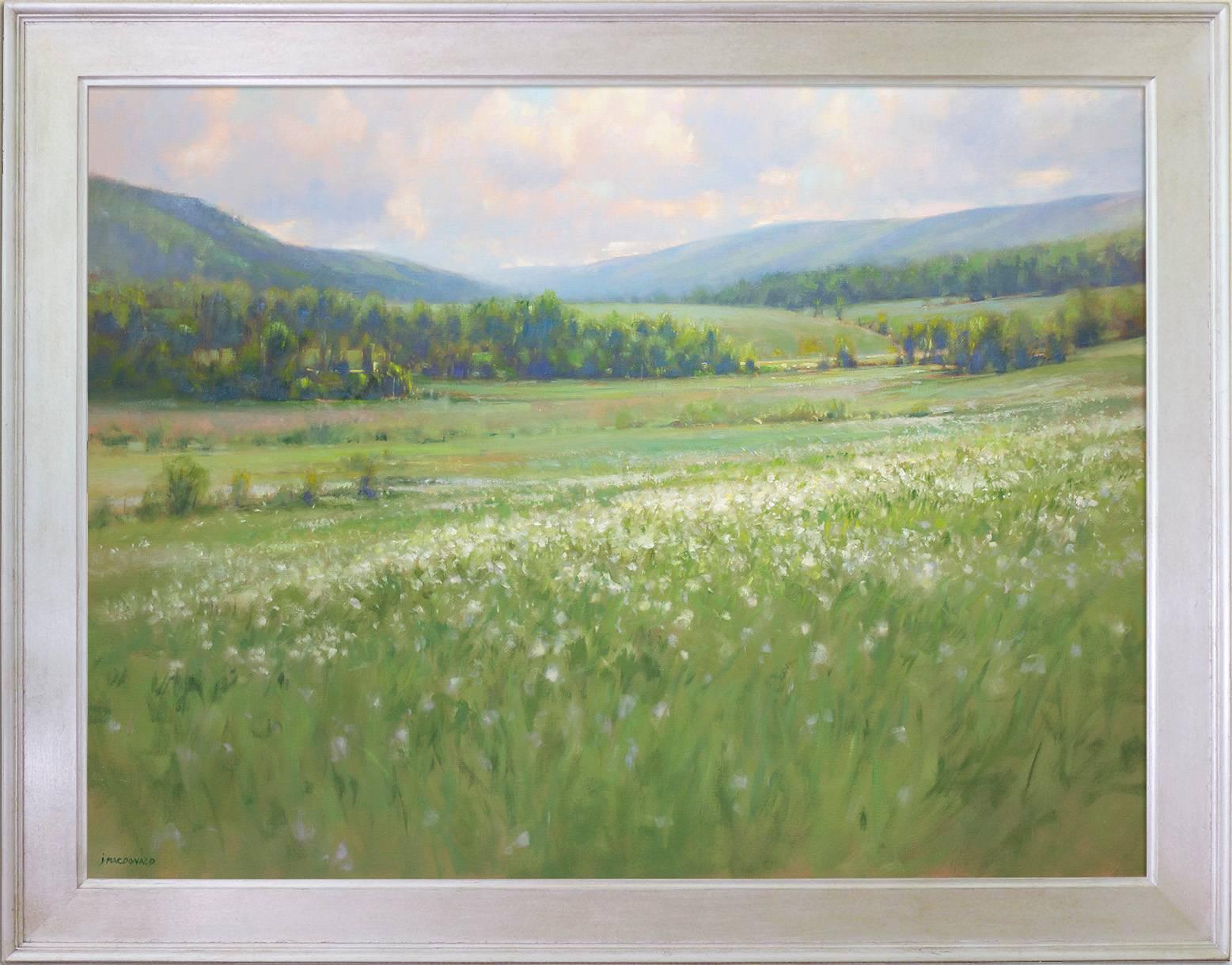 Dandelions Summer End - Romantic Painting by John MacDonald