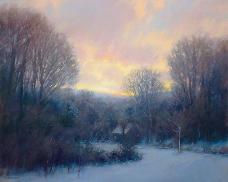 John MacDonald - Pale Winter Sunrise, Painting For Sale at 1stdibs