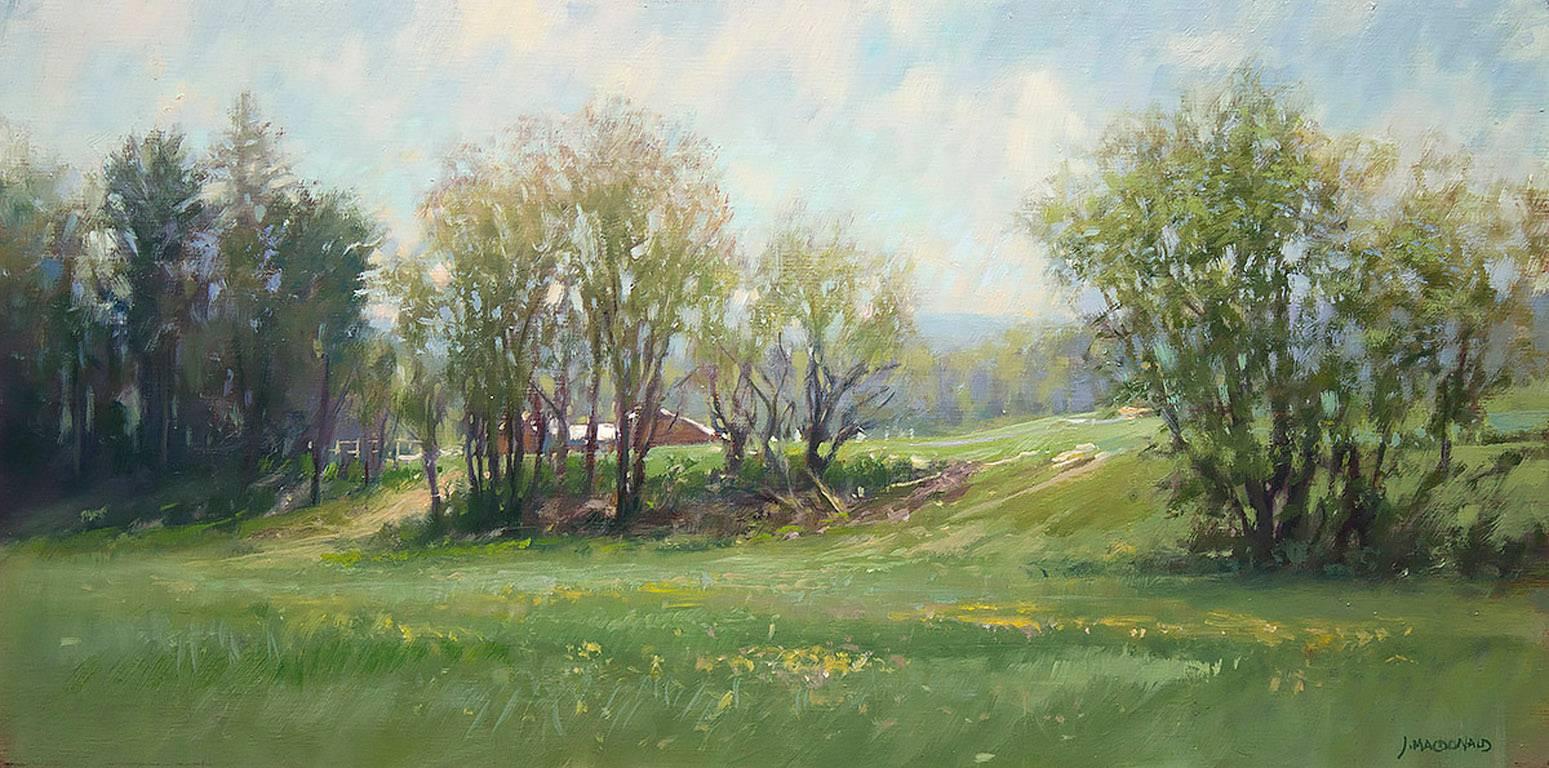 John MacDonald Landscape Painting - Pastures, Green River Road