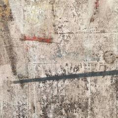 "Magdalena", 1969's Mid-Century Modern Abstract Oil Painting