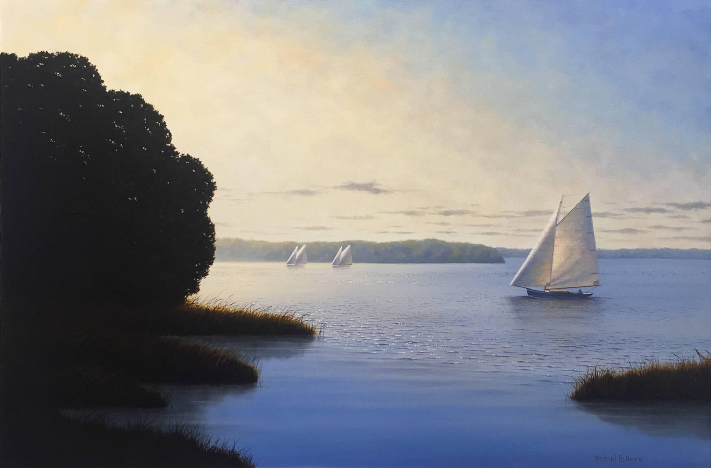 Daniel Pollera Landscape Painting - Passing the Cove