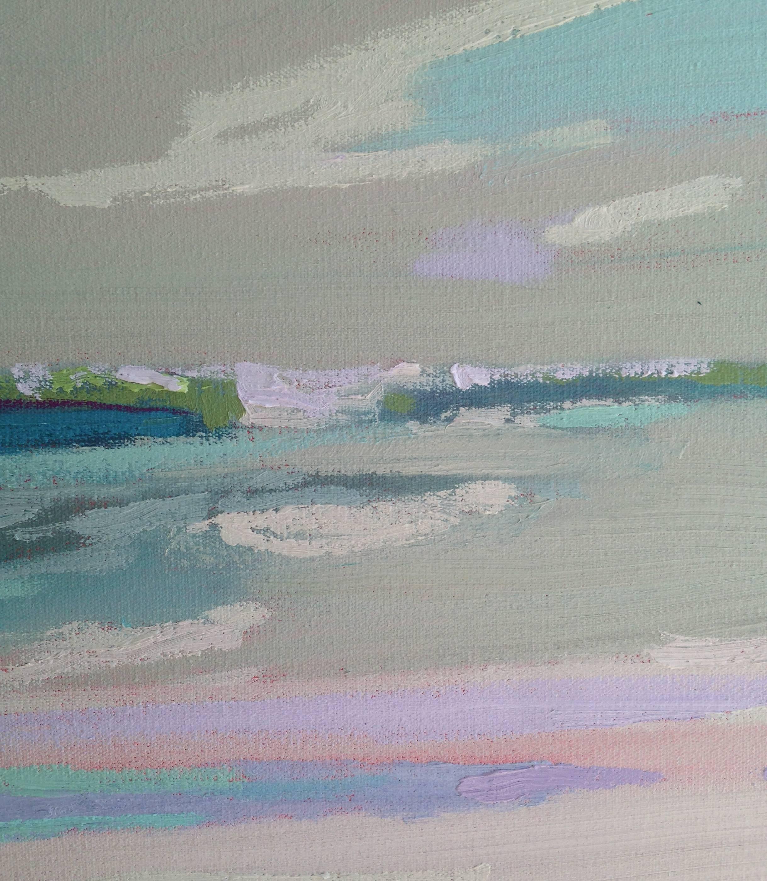 Lake View - Contemporary Painting by Jane Schmidt
