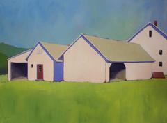 'Happy Family', Bold Contemporary Landscape Acrylic Painting