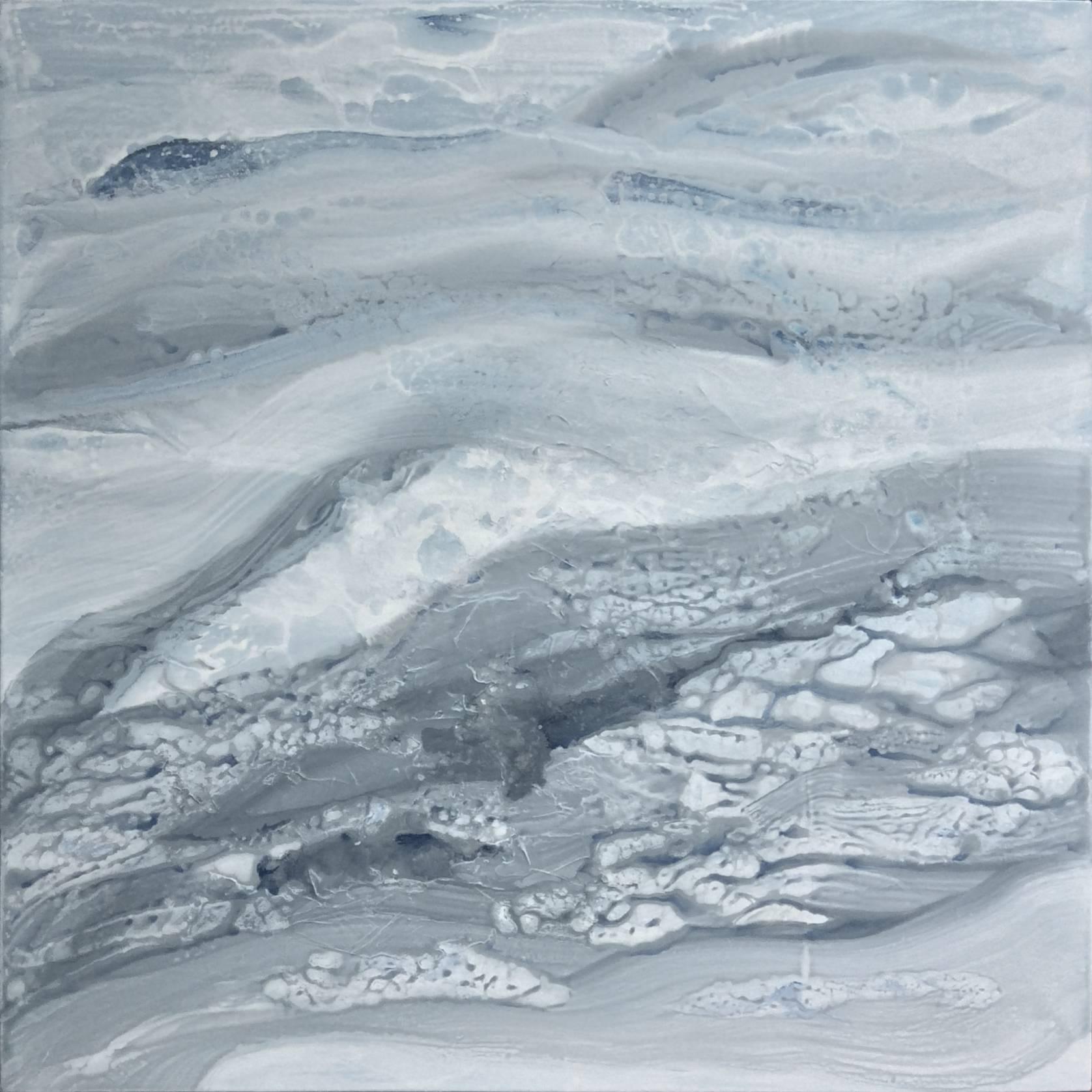 Teodora Guererra Abstract Painting - Sea Foam II