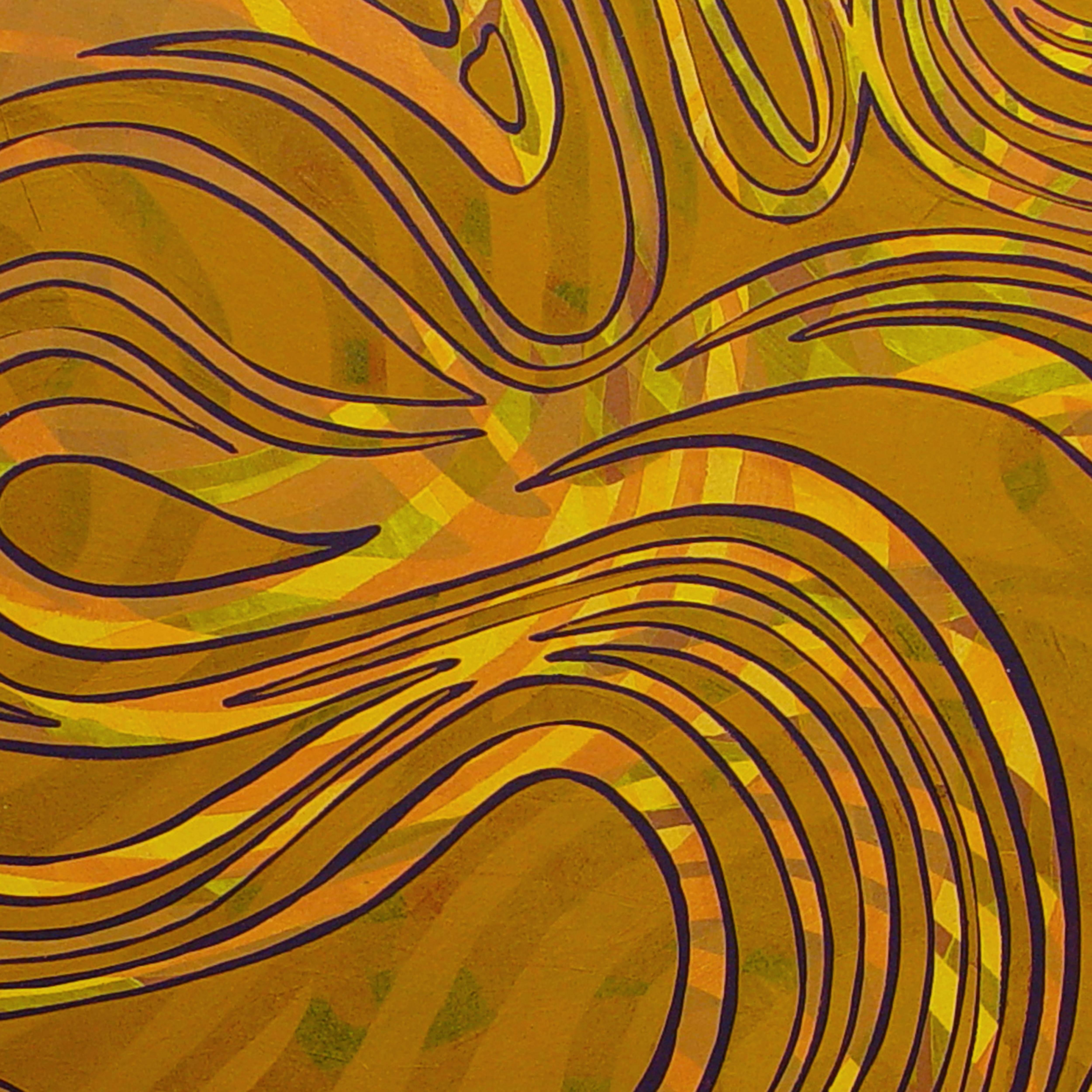 Abstract, pattern, modern, swirls, lines, layers, hypnotic, yellow, ochre, gold, Joseph Albers, Sol LeWitt, pattern, contemporary, colorful, bright, interior design, gold, golden, interior decor

BIOGRAPHY
Roger Mudre’s work is all about the circle.