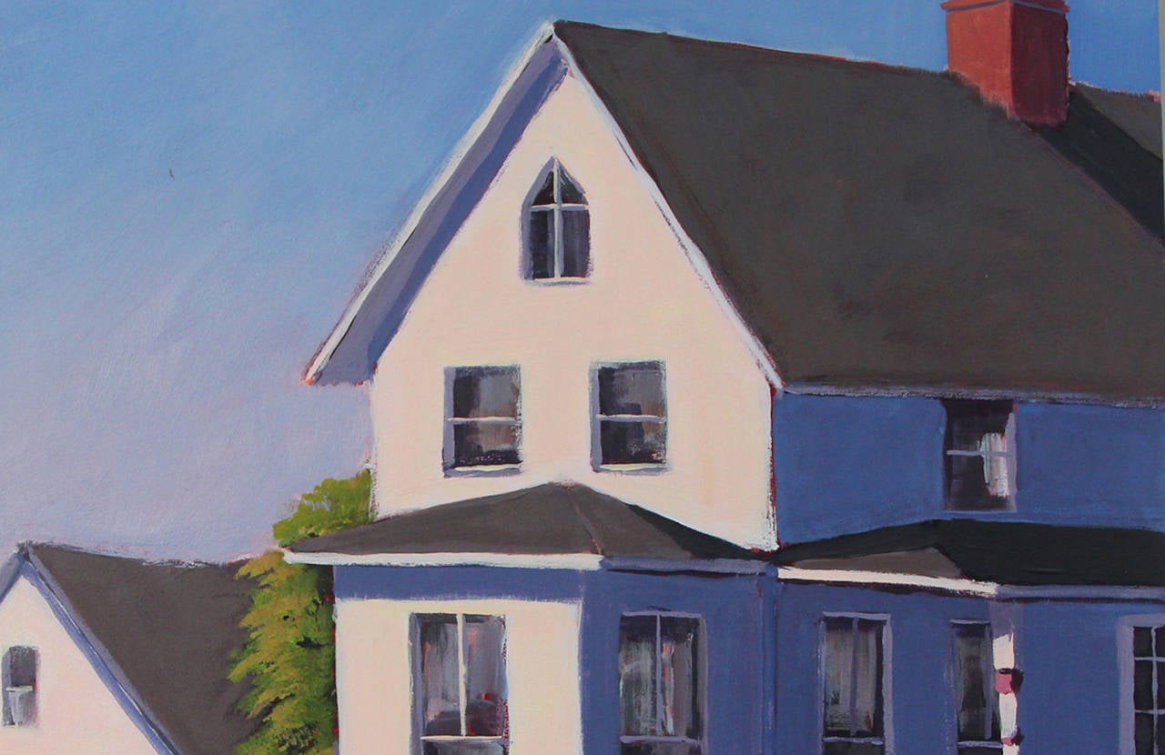 painting of a house