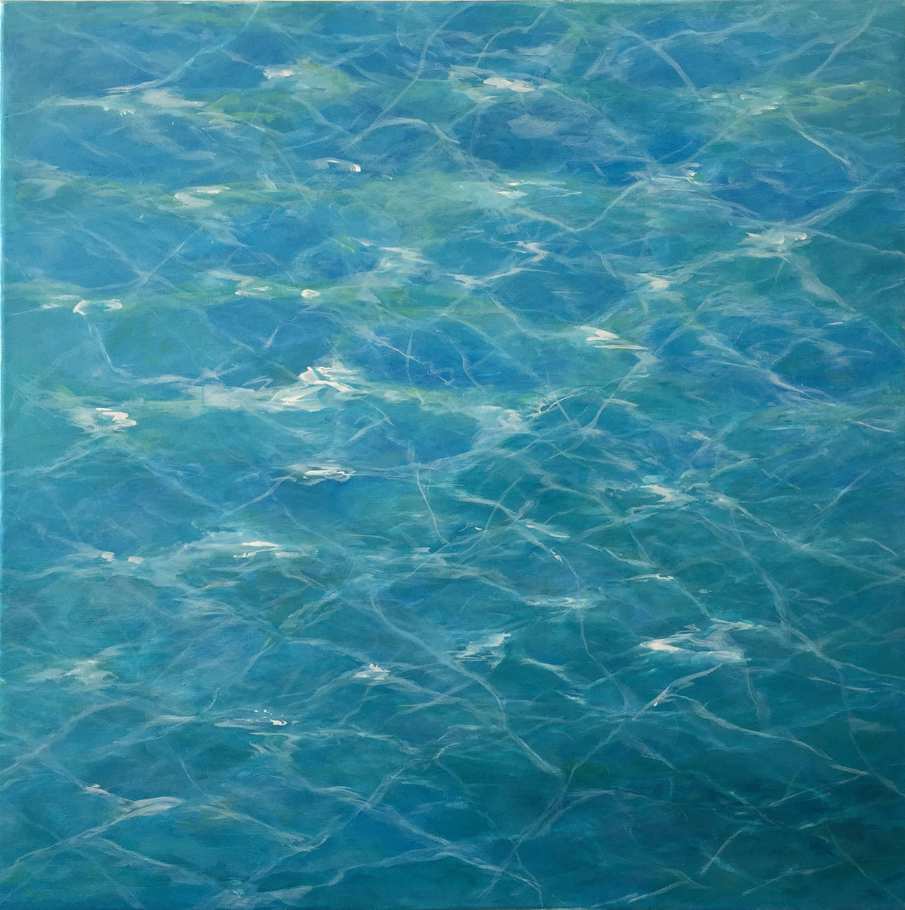 Megan Ruch Abstract Painting - Pool Water II