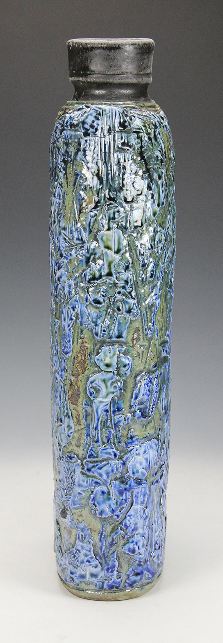 Blue Green Form - Sculpture by Regis Brodie