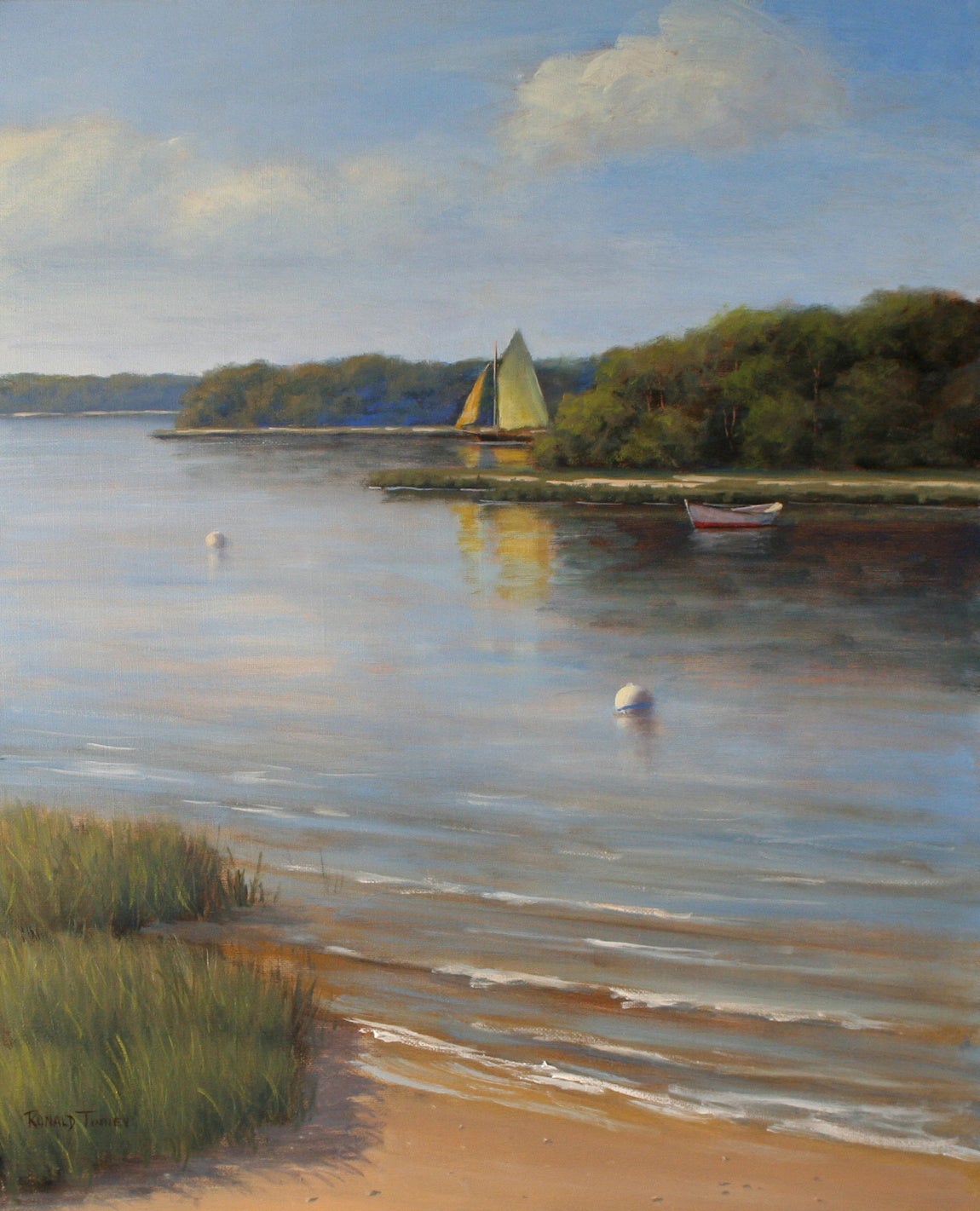 Ronald Tinney Landscape Painting - Slight Breeze