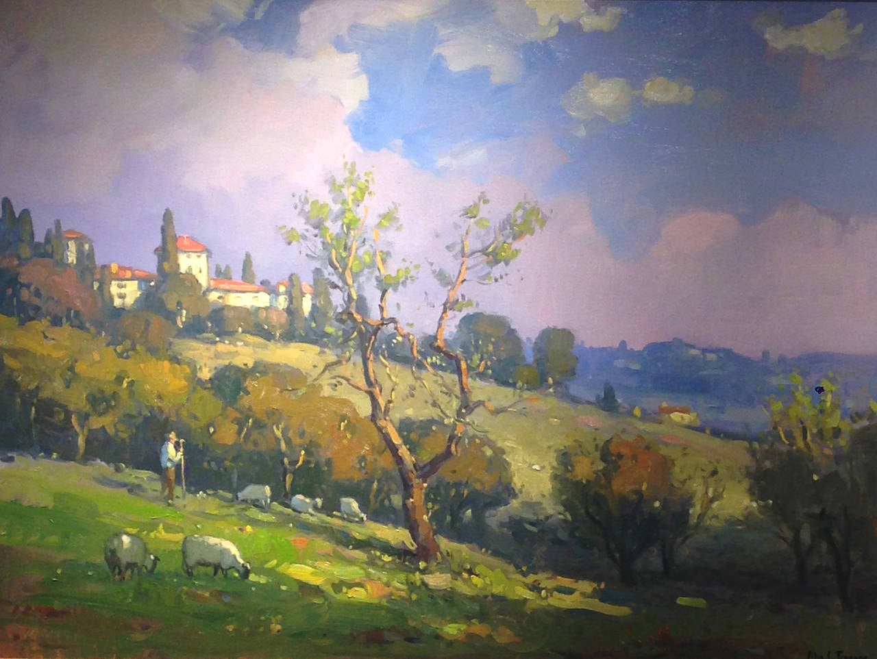 John C. Traynor Landscape Painting - Italian Landscape