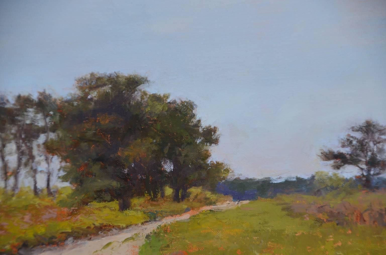 Out on the Moors, Nantucket - American Impressionist Painting by Susan Jositas