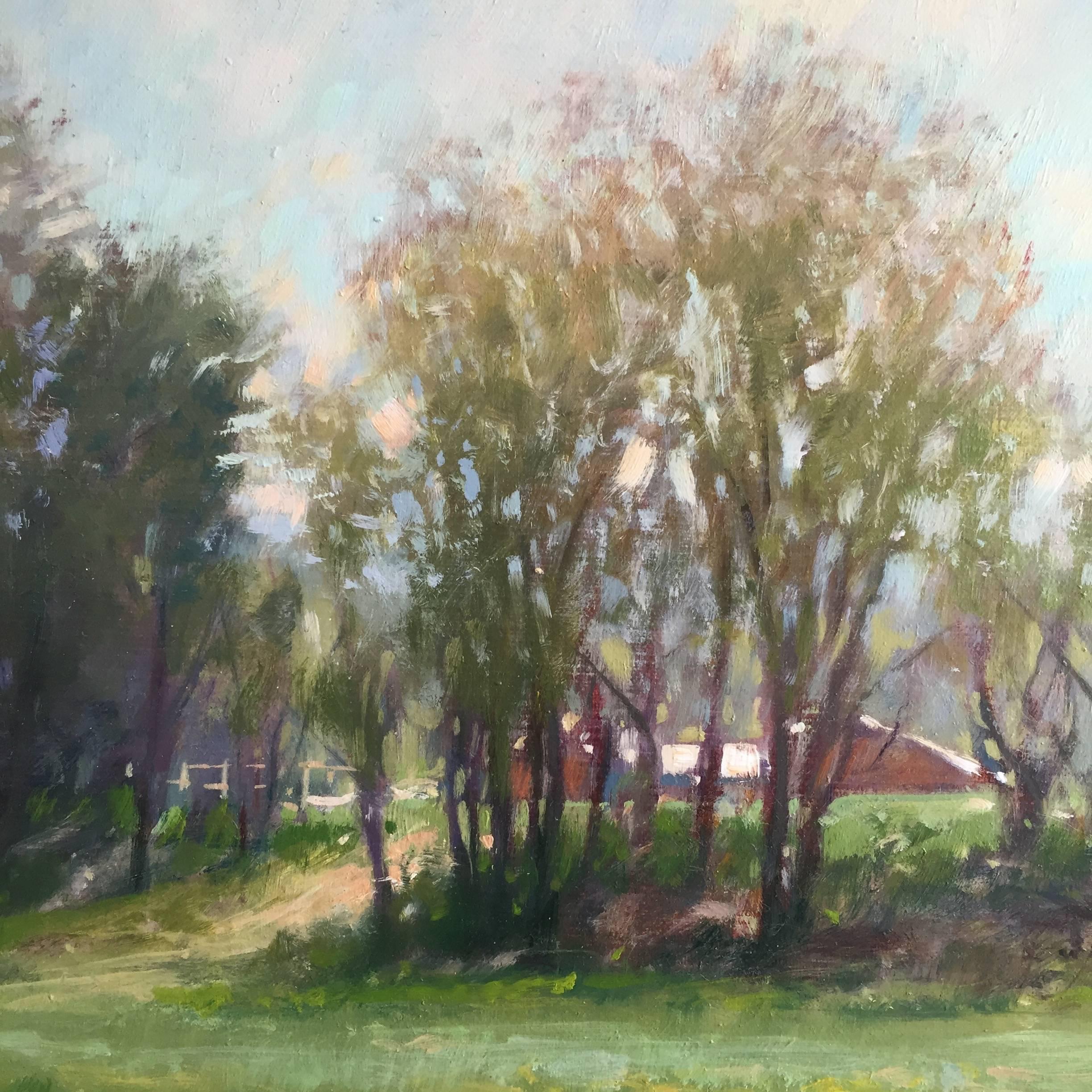 Pastures, Green River Road - Painting by John MacDonald