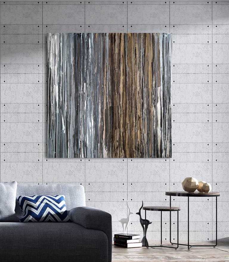 Texture, strati, oro, argento, metallizzato, goccia, cascata, romanticismo, riflessi, oceano, acqua, corrente, calma, meditazione, ghiaccioli. contemporaneo, moderno, astratto, influenze: Pat Steir.

BIOGRAFIA
Teodora Guererra ha conseguito il